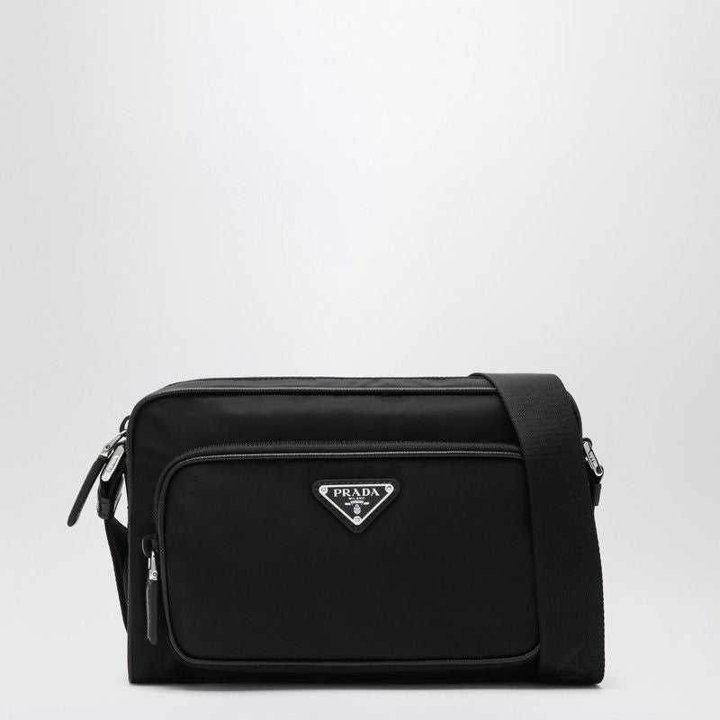 PRADA Mini Crossbody Handbag in Re-Nylon and Saffiano