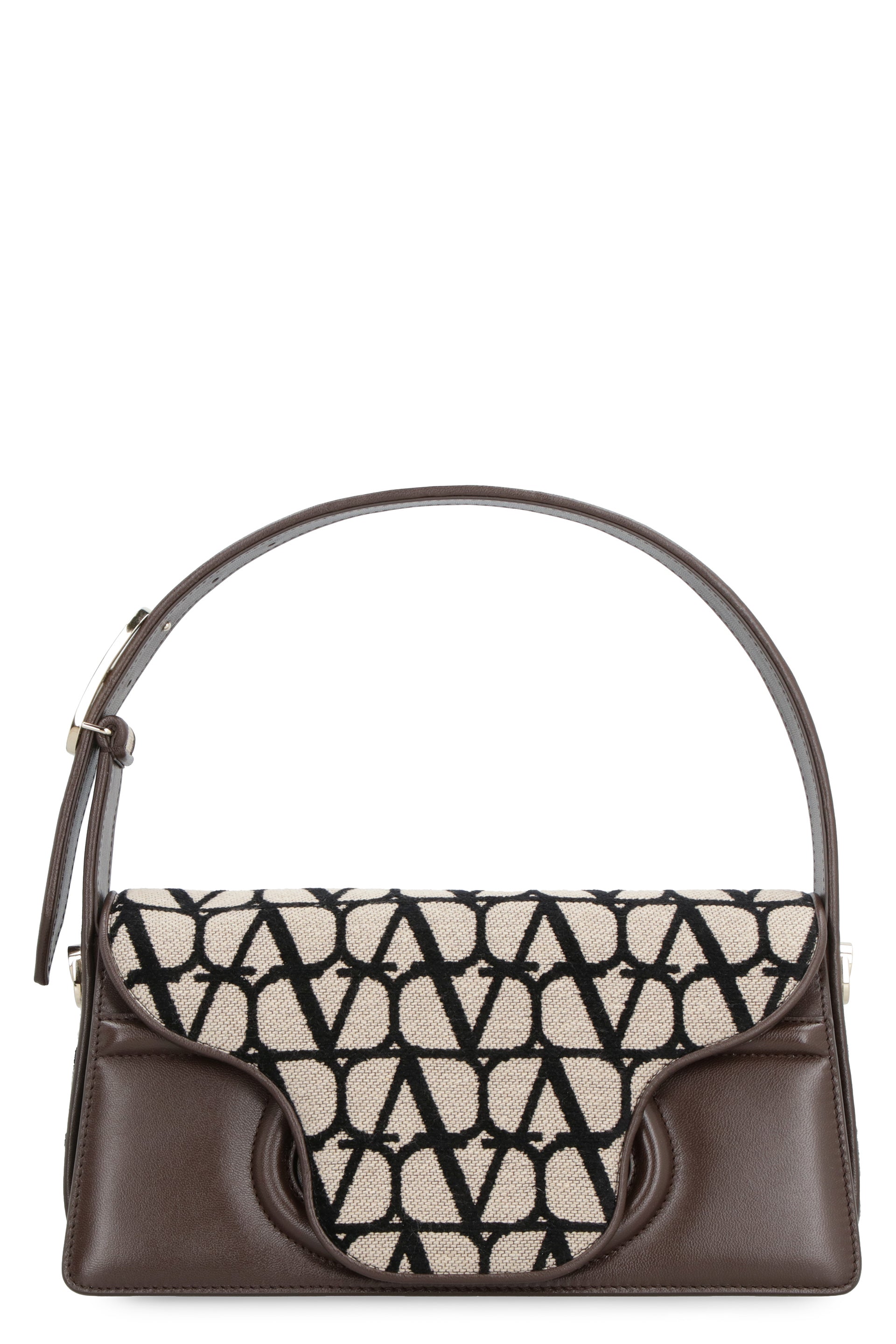 VALENTINO GARAVANI Le Grand Deuxieme Mini Leather and Printed Handbag