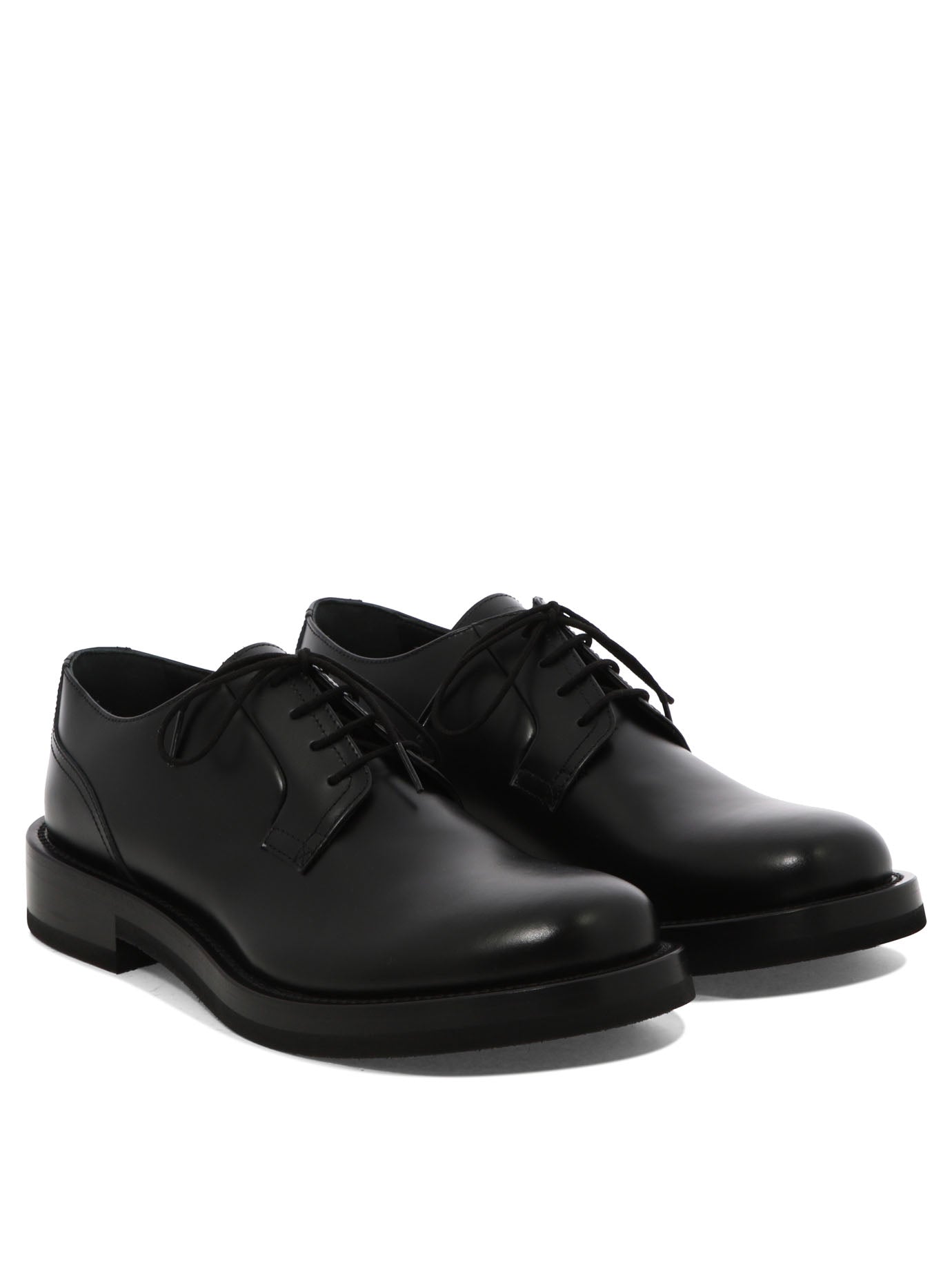 VALENTINO GARAVANI Lace-Up Leather Shoes for Men