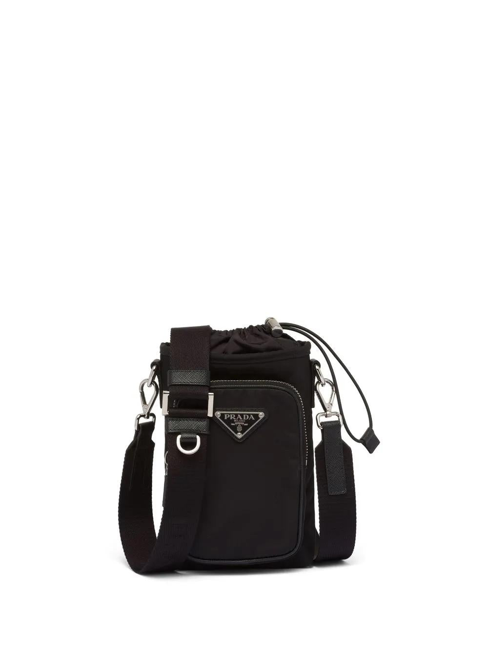 PRADA Mini Re-Nylon Phone Case with Shoulder Strap