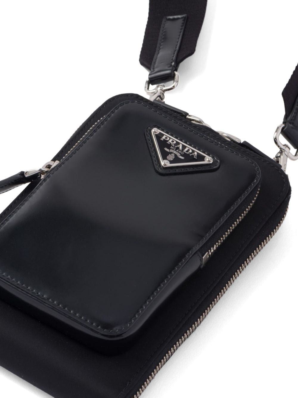 PRADA Stylish Nylon and Leather Phone Case