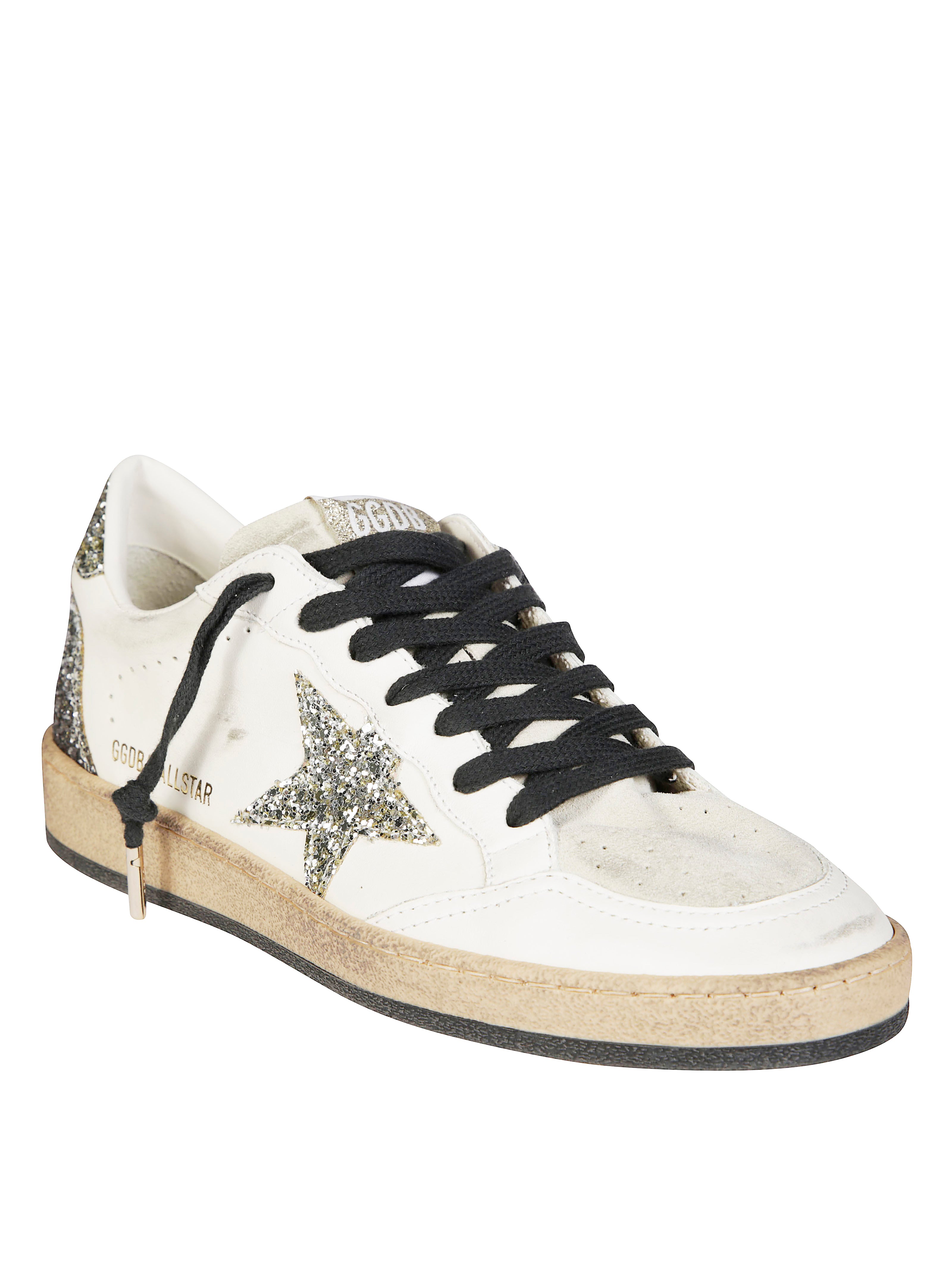 GOLDEN GOOSE Ballstar Leather Upper Suede Sneakers for Men