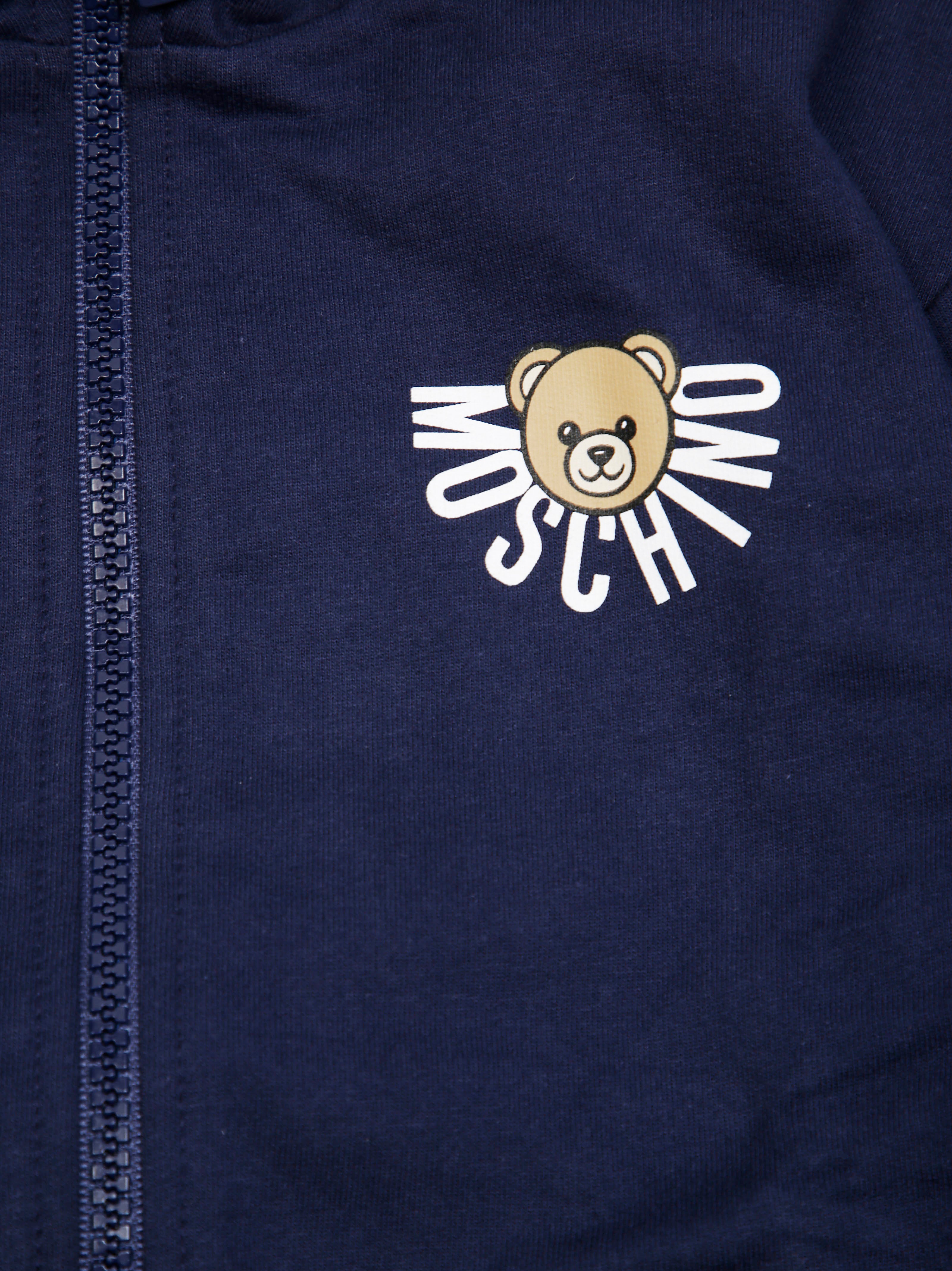 MOSCHINO KIDS Mini Full Zip Hoodie with Toy