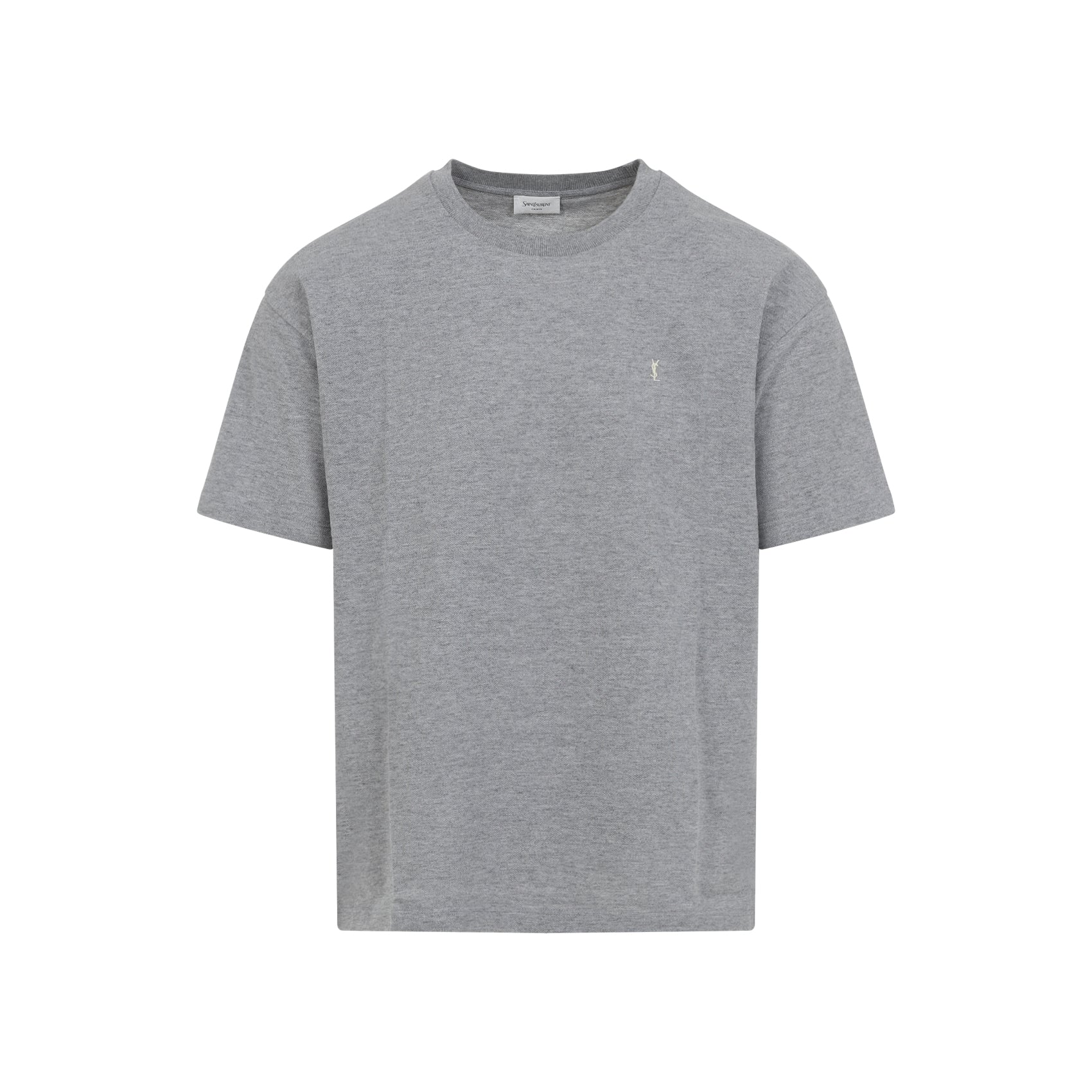 SAINT LAURENT Classic Cotton T-shirt for Men - FW25 Collection