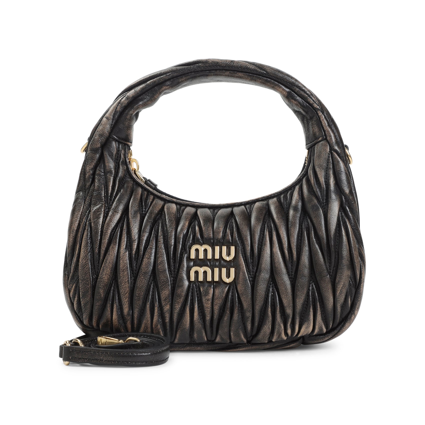 MIU MIU Sacca Mini Shoulder Handbag - Dimensions: W:22cm H:12cm D:7cm