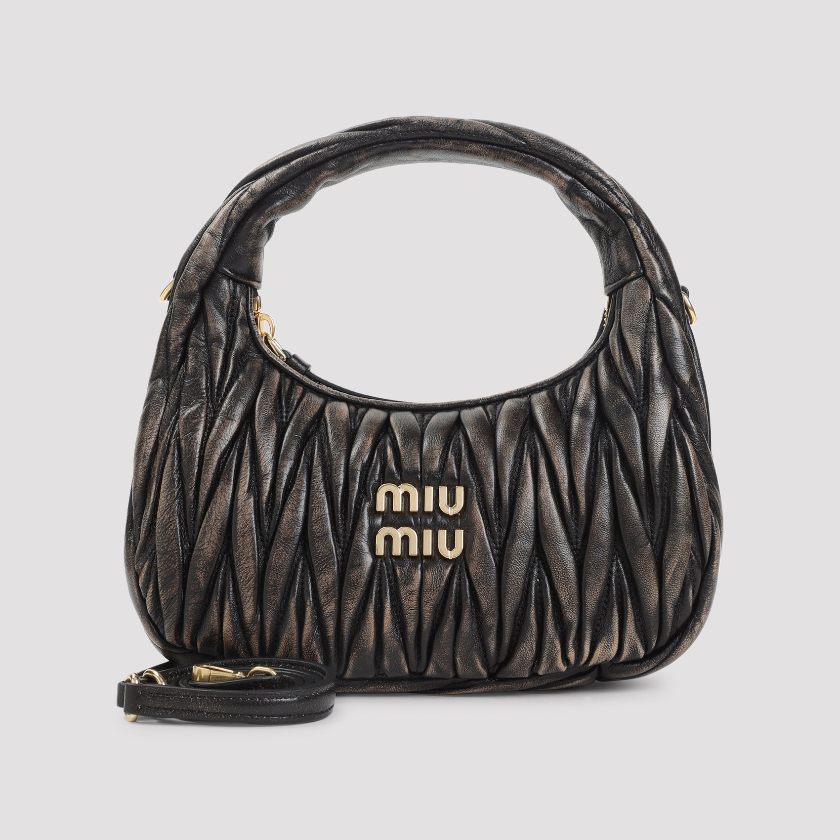 MIU MIU Sacca Mini Shoulder Handbag - Dimensions: W:22cm H:12cm D:7cm