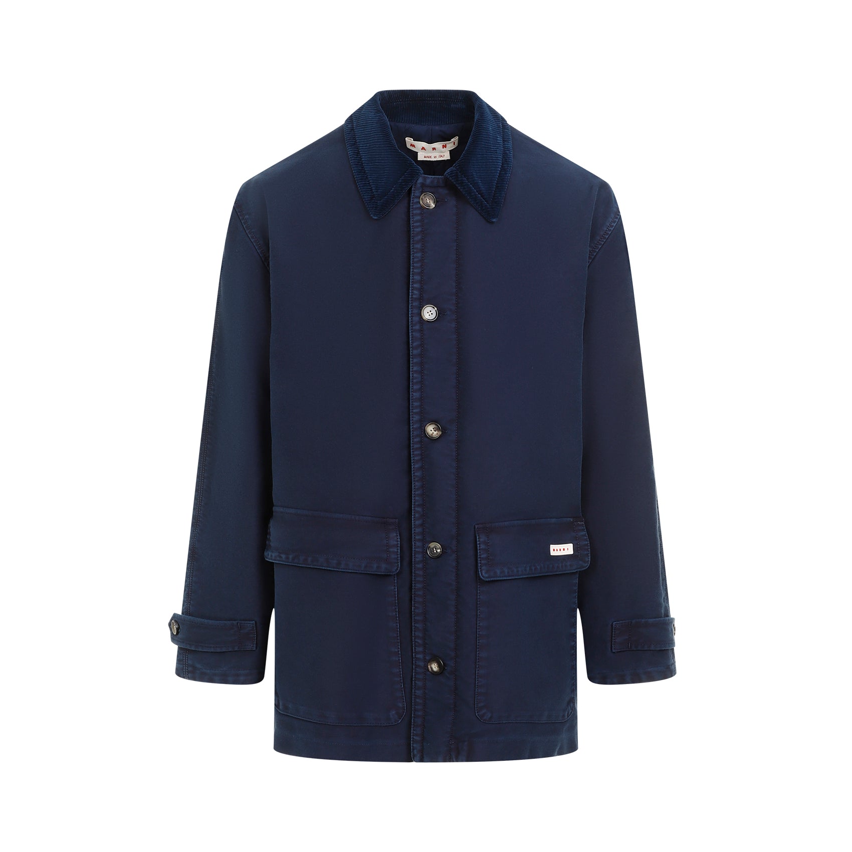 MARNI Men's Double Breasted Peacoat Jacket