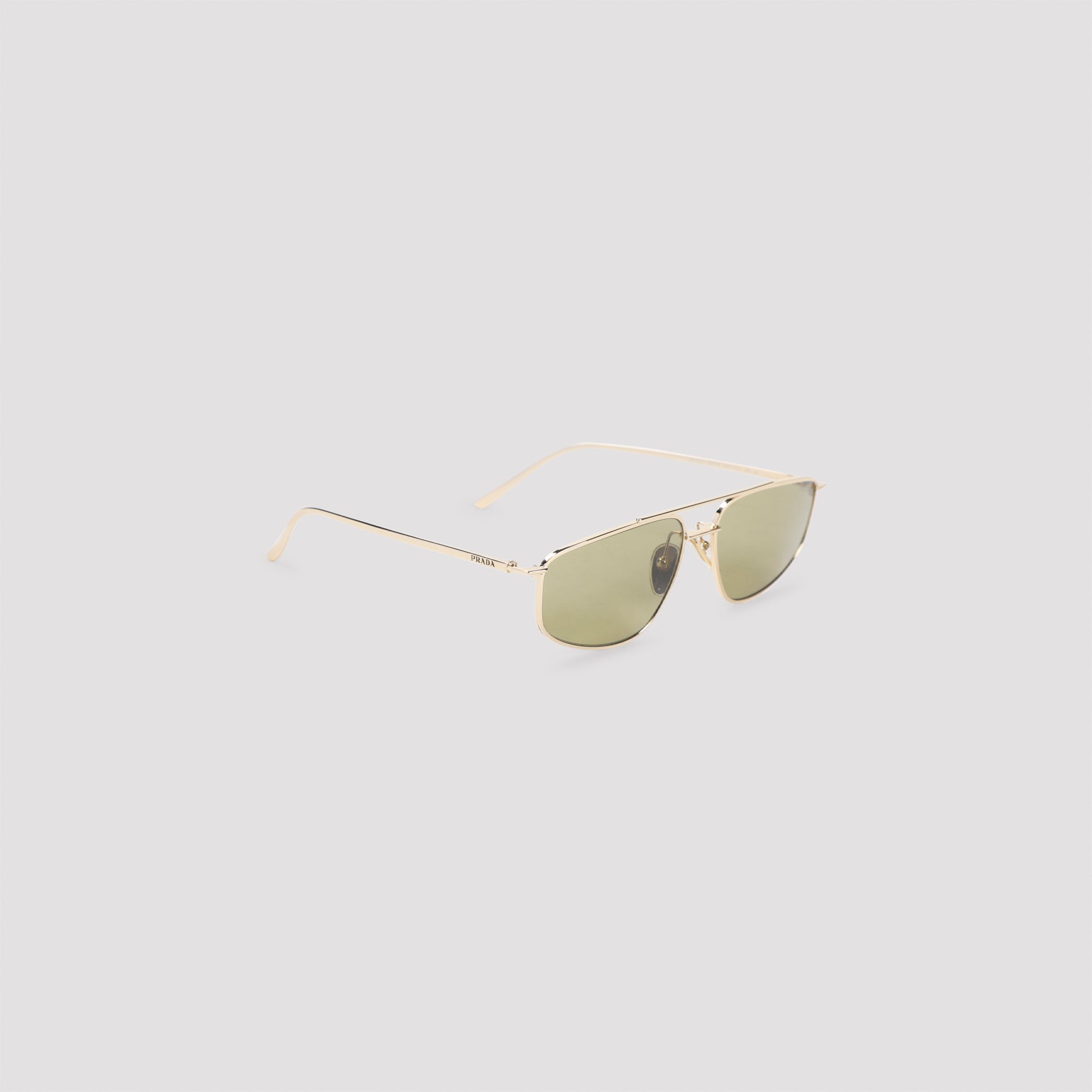 PRADA EYEWEAR Minimal Logo Metallic Mini Sunglasses