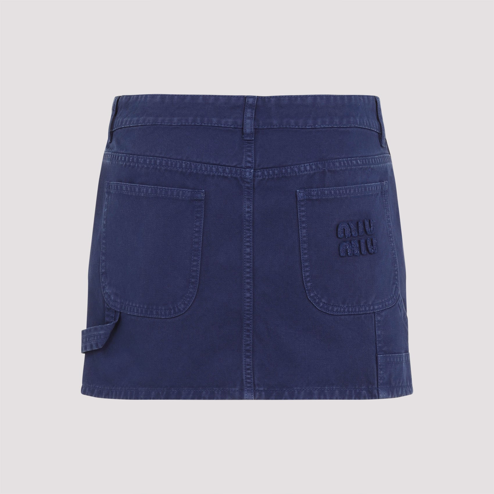 MIU MIU Men's Cotton Mini Skirt for Spring/Summer 2025