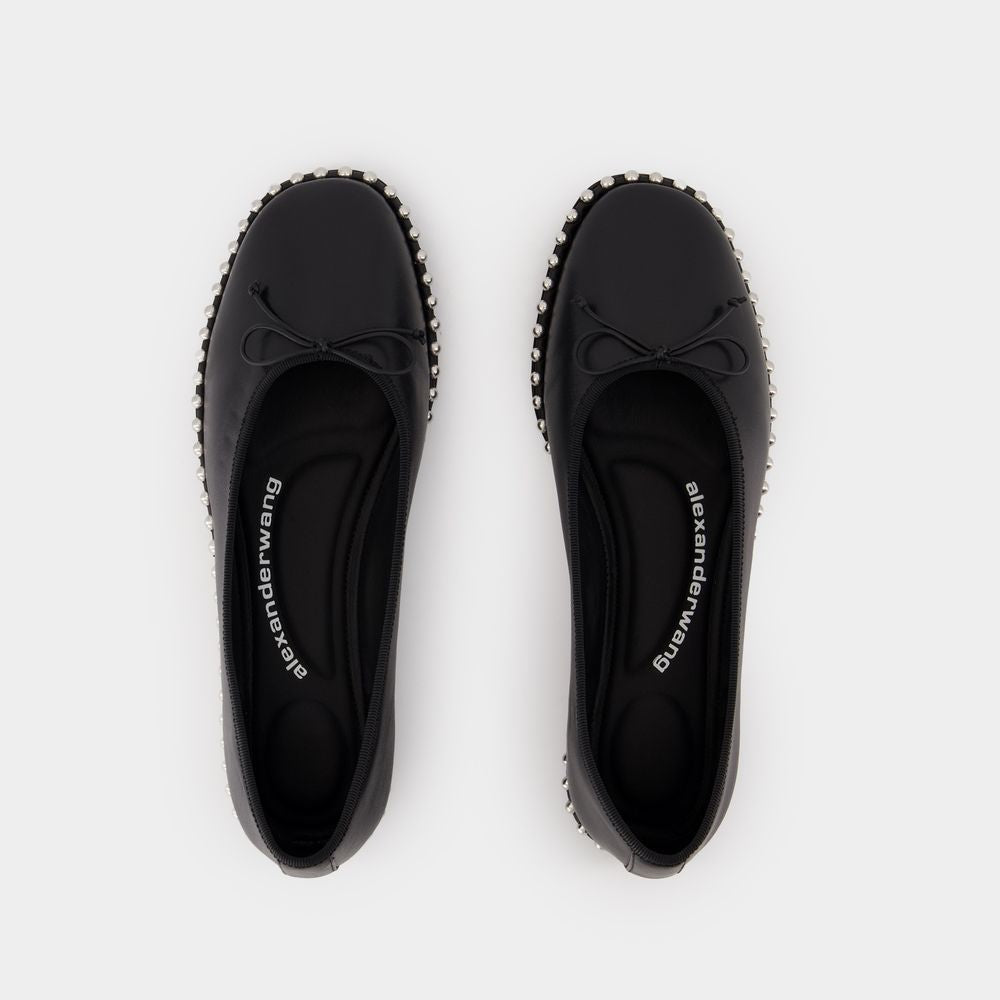 ALEXANDER WANG Elegant Ballarina with Ballchain Detailing