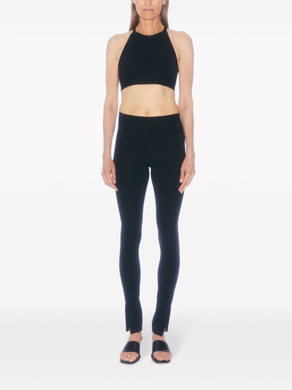 FILIPPA K High Neck Layered Design Sports Bra