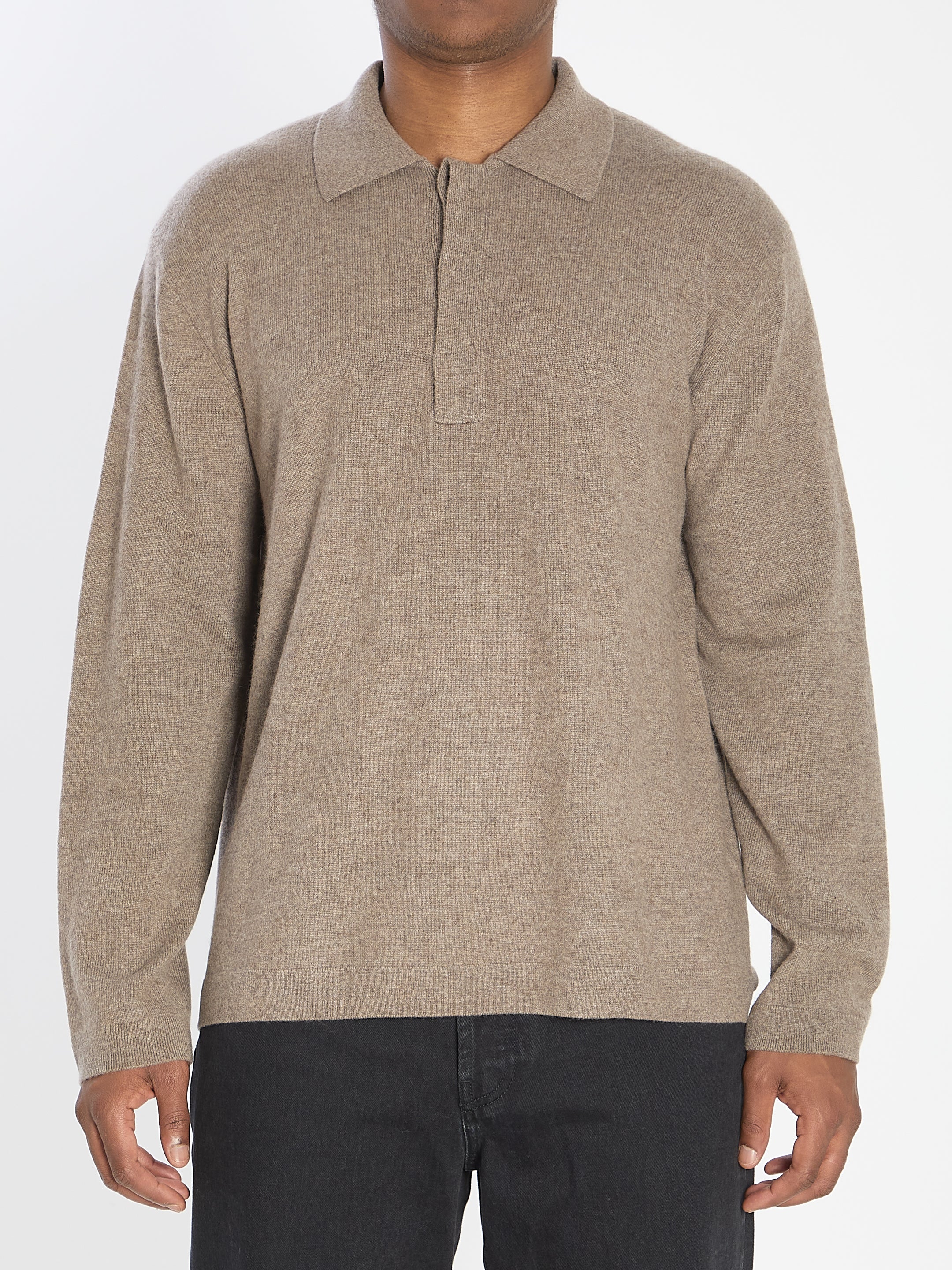 LISA YANG Men's Cashmere Polo Sweater - Size 04 EU