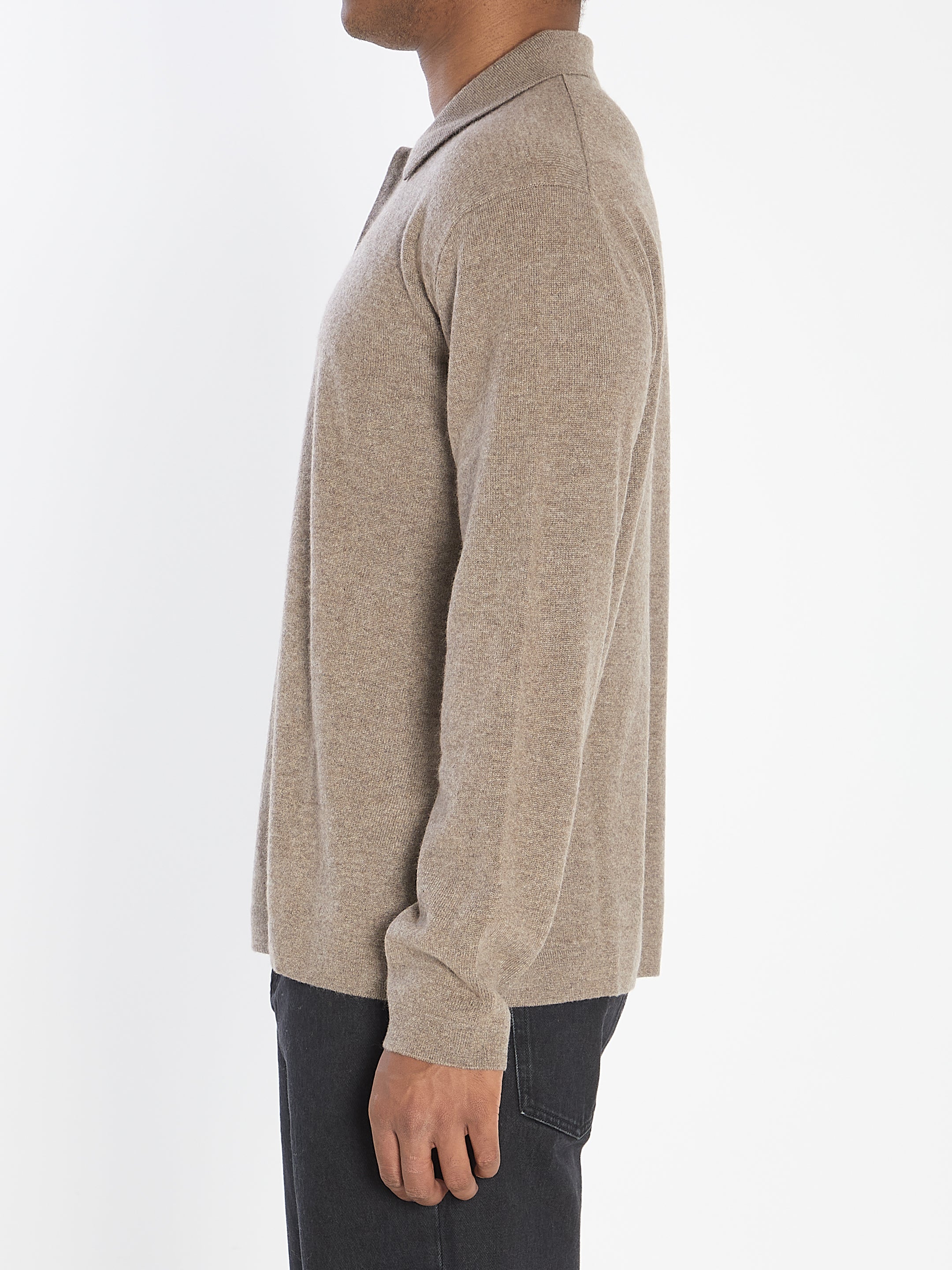 LISA YANG Men's Cashmere Polo Sweater - Size 04 EU