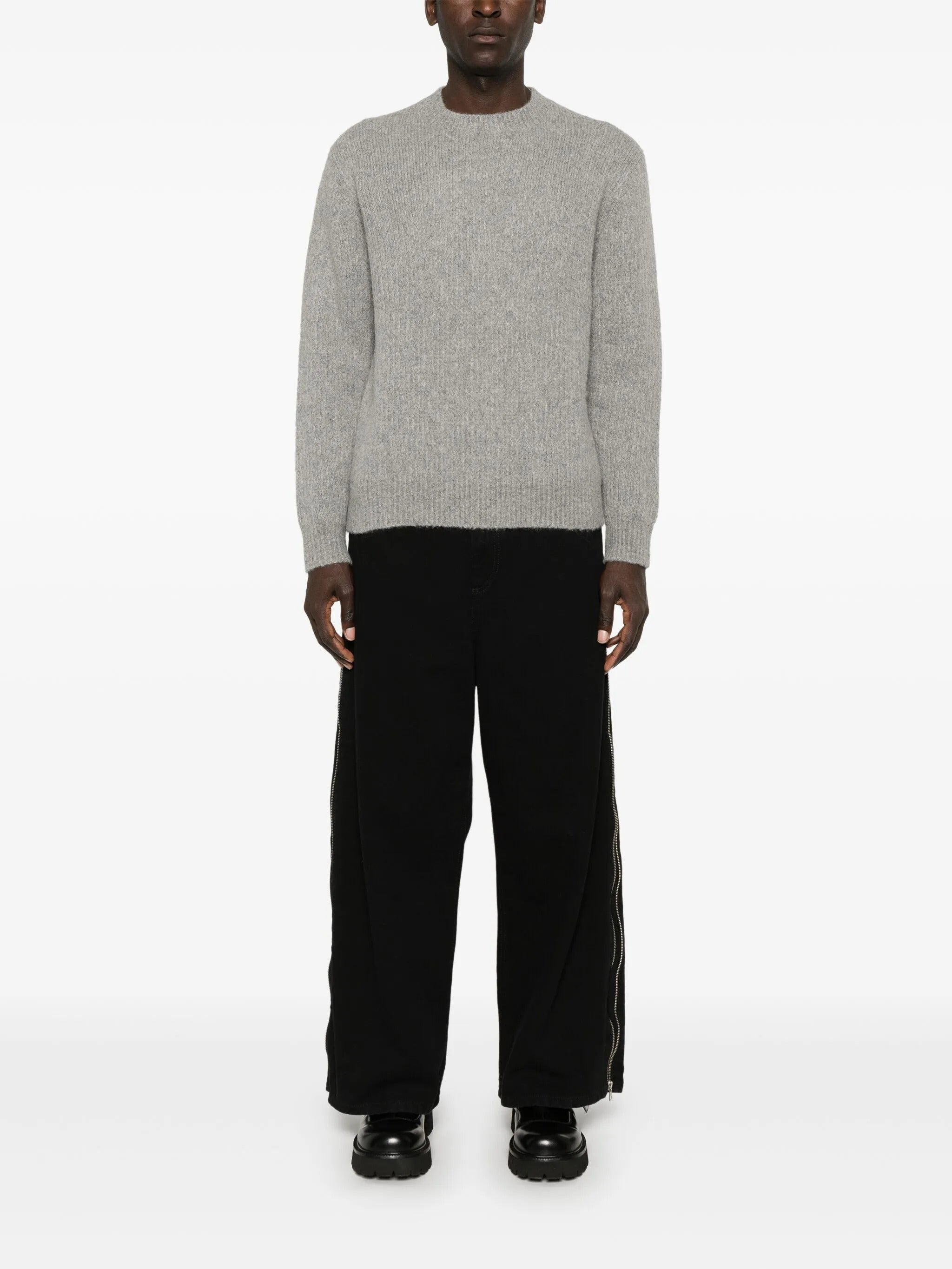 SUNFLOWER Men's Crewneck Yak-Blend Sweater