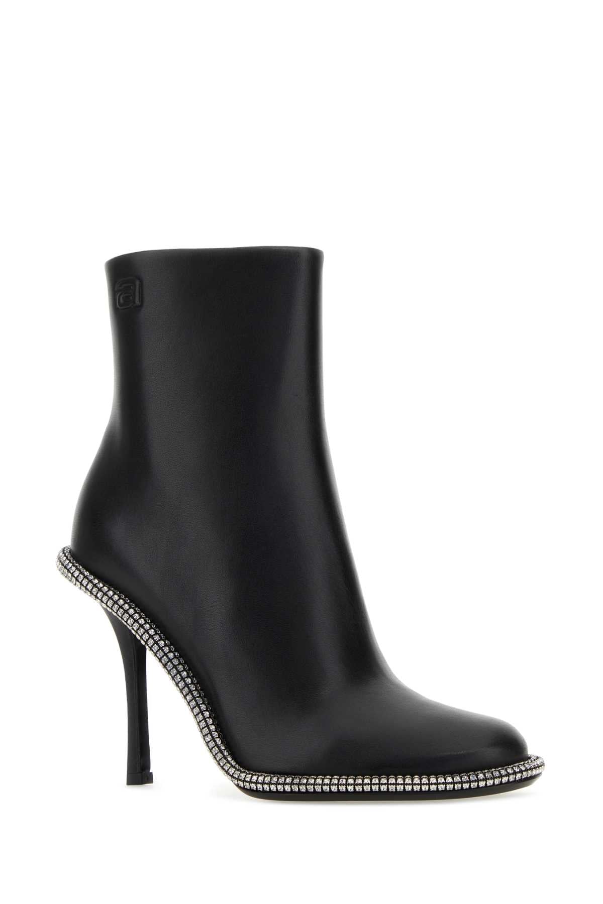ALEXANDER WANG Stylish Leather Ankle Boots - Kira 105