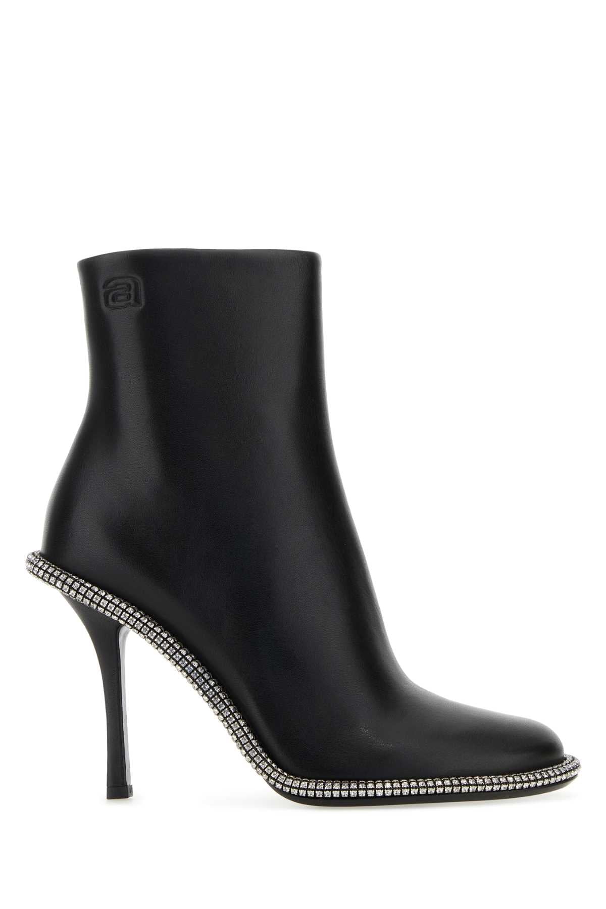 ALEXANDER WANG Stylish Leather Ankle Boots - Kira 105