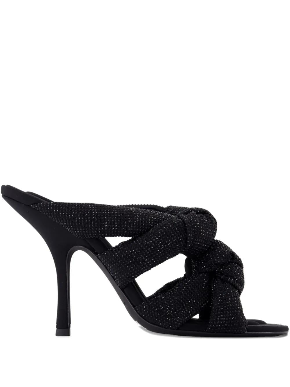 ALEXANDER WANG Knot Detail Open Toe High Heel Sandals