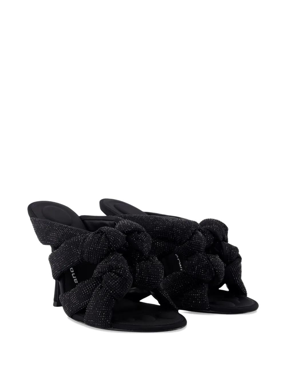 ALEXANDER WANG Knot Detail Open Toe High Heel Sandals
