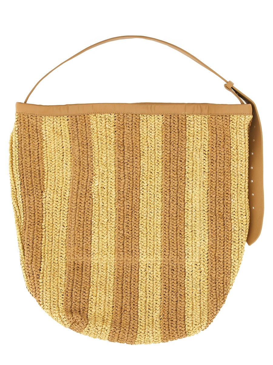 ALYSI Woven Straw Handbag