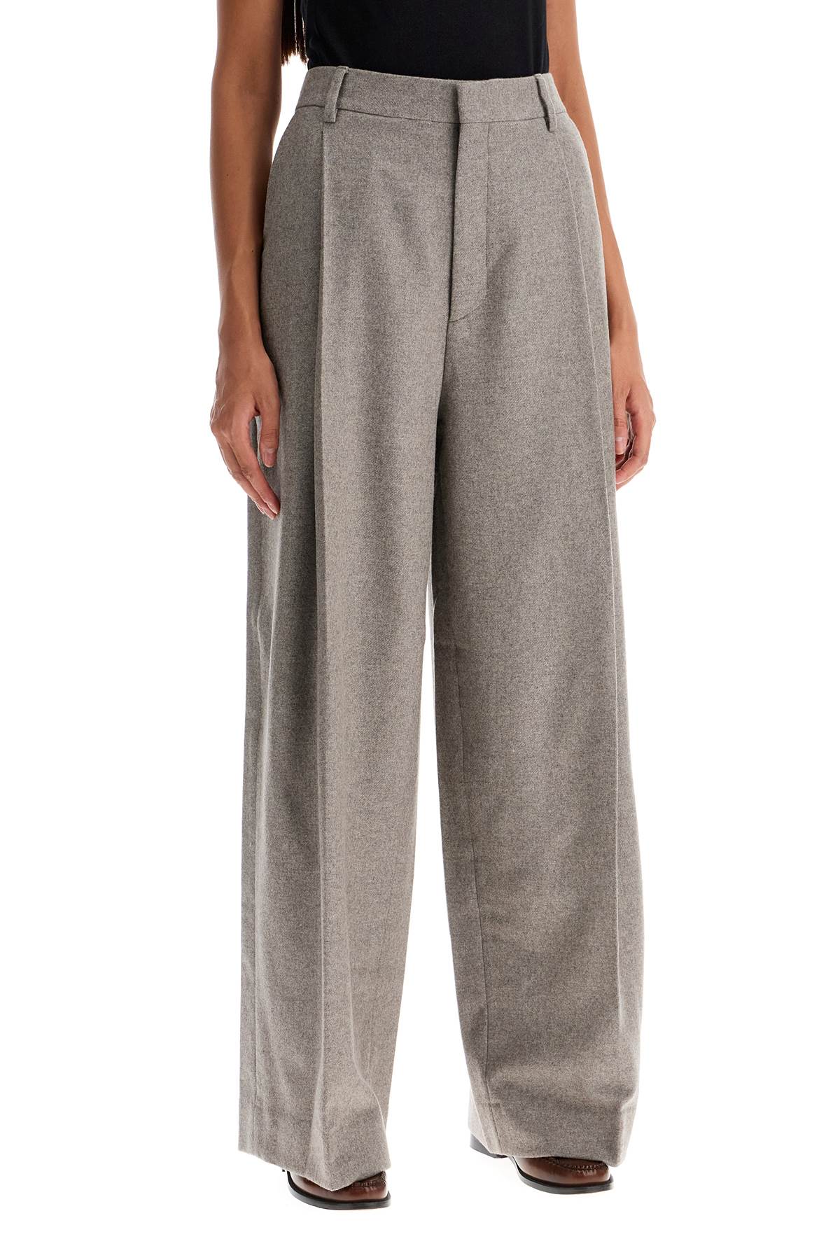 FILIPPA K Wide Pleated Flannel Trousers - Women’s Fashion