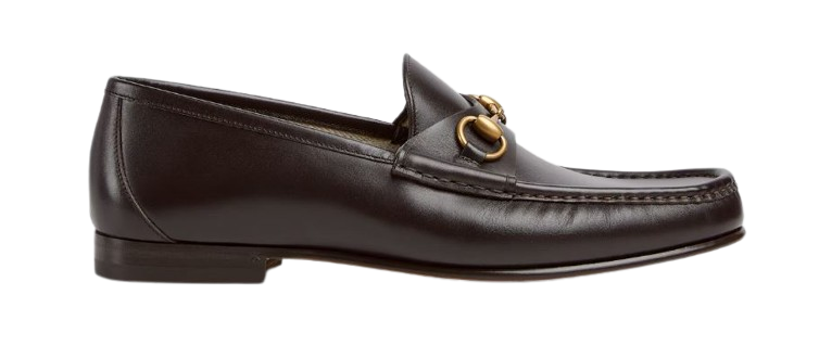 GUCCI Leather Horsebit Loafers