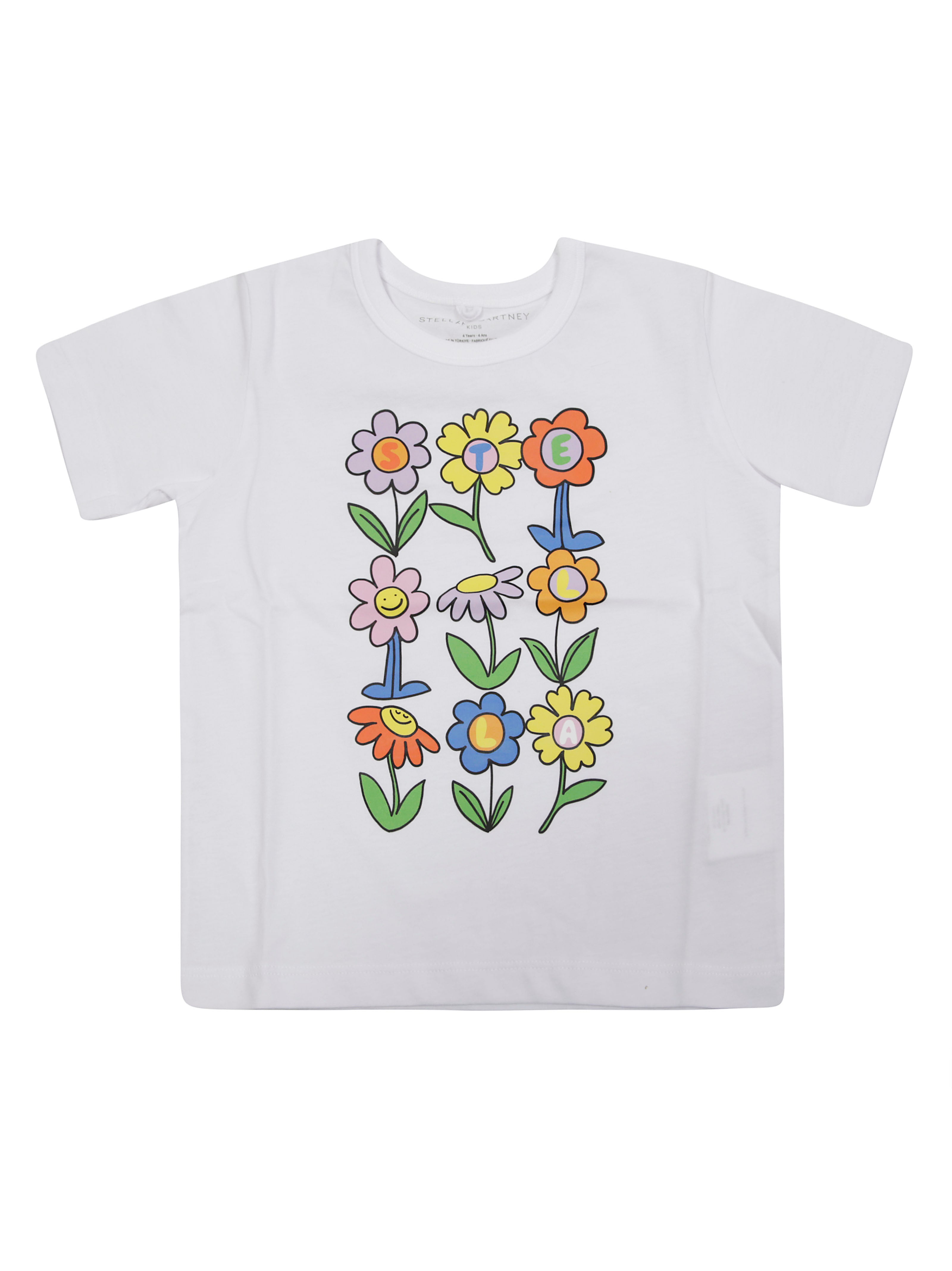 STELLA MC CARTNEY JUNIOR Floral Mini Short Sleeve T-Shirt