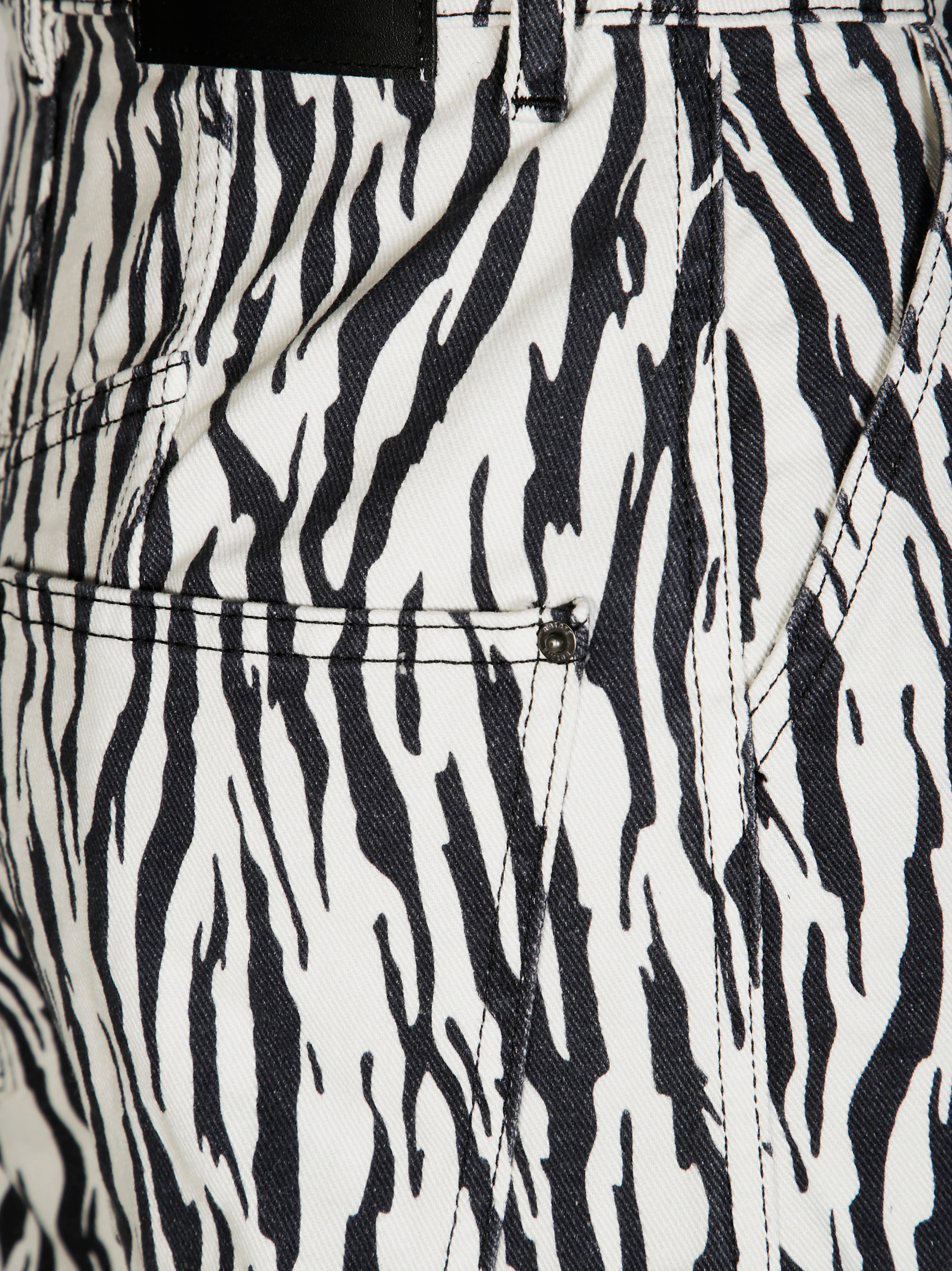 ROTATE Stylish Printed Twill Cargo Pants for Men