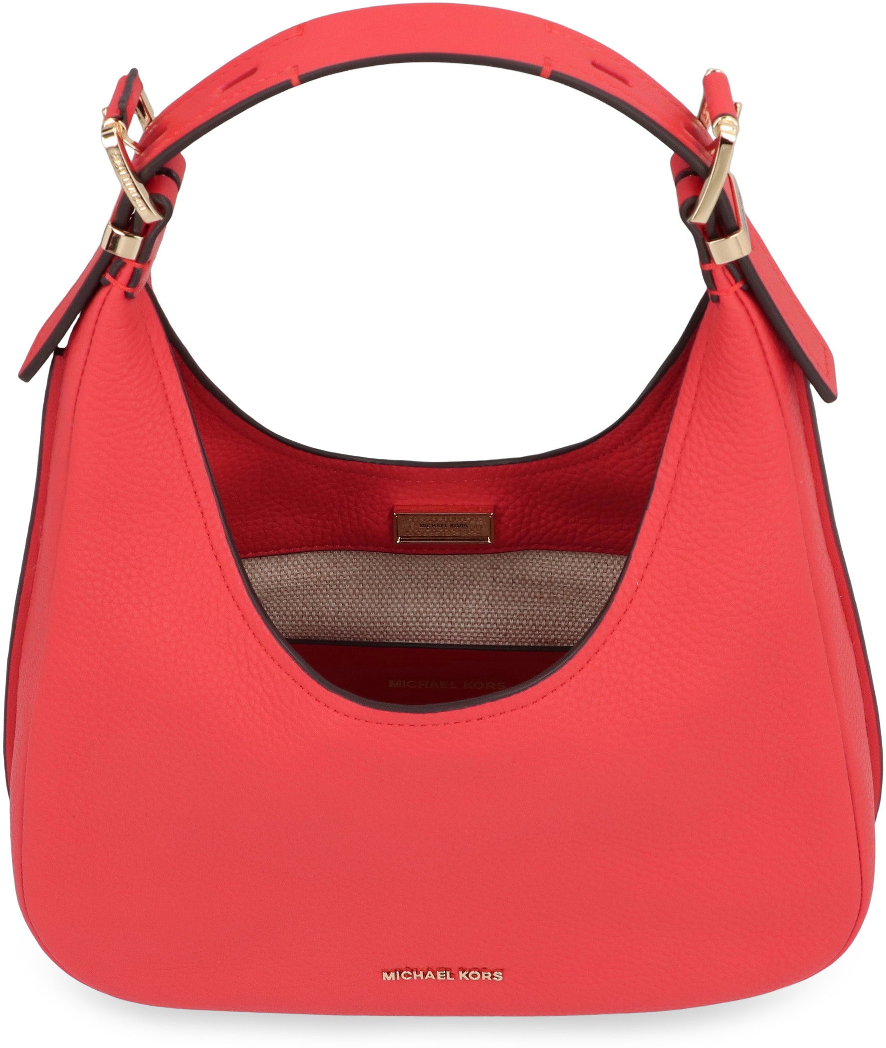 MICHAEL MICHAEL KORS Mini Grainy Leather Hobo Handbag