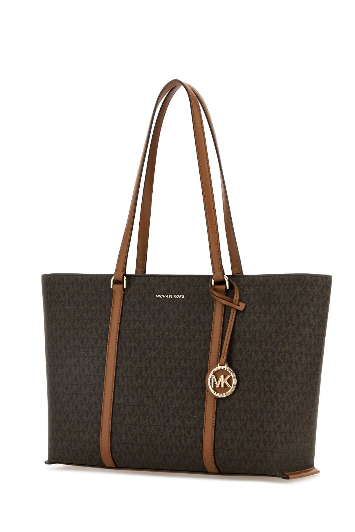MICHAEL MICHAEL KORS Printed Canvas Temple Shopping Tote Handbag
