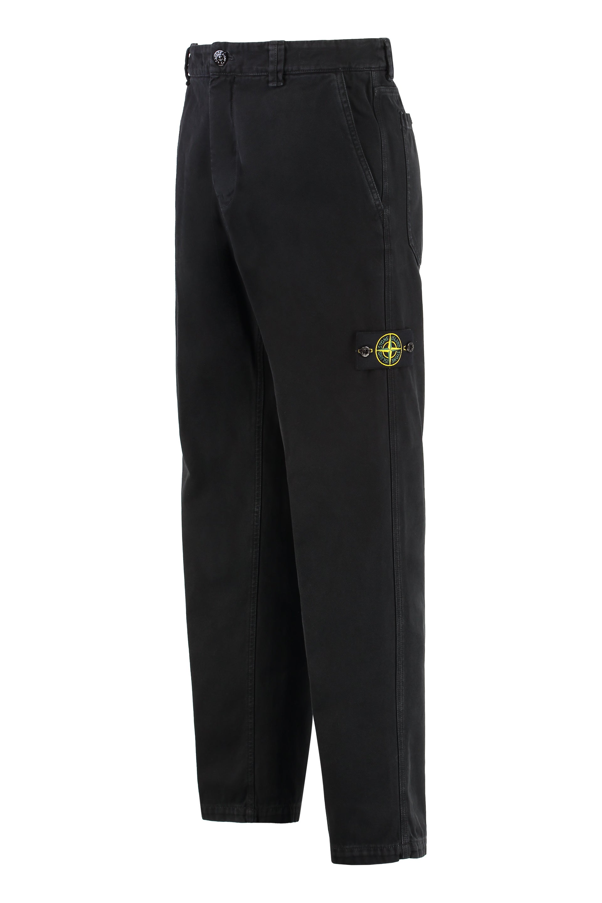 STONE ISLAND Elegant Cotton Trousers for Men