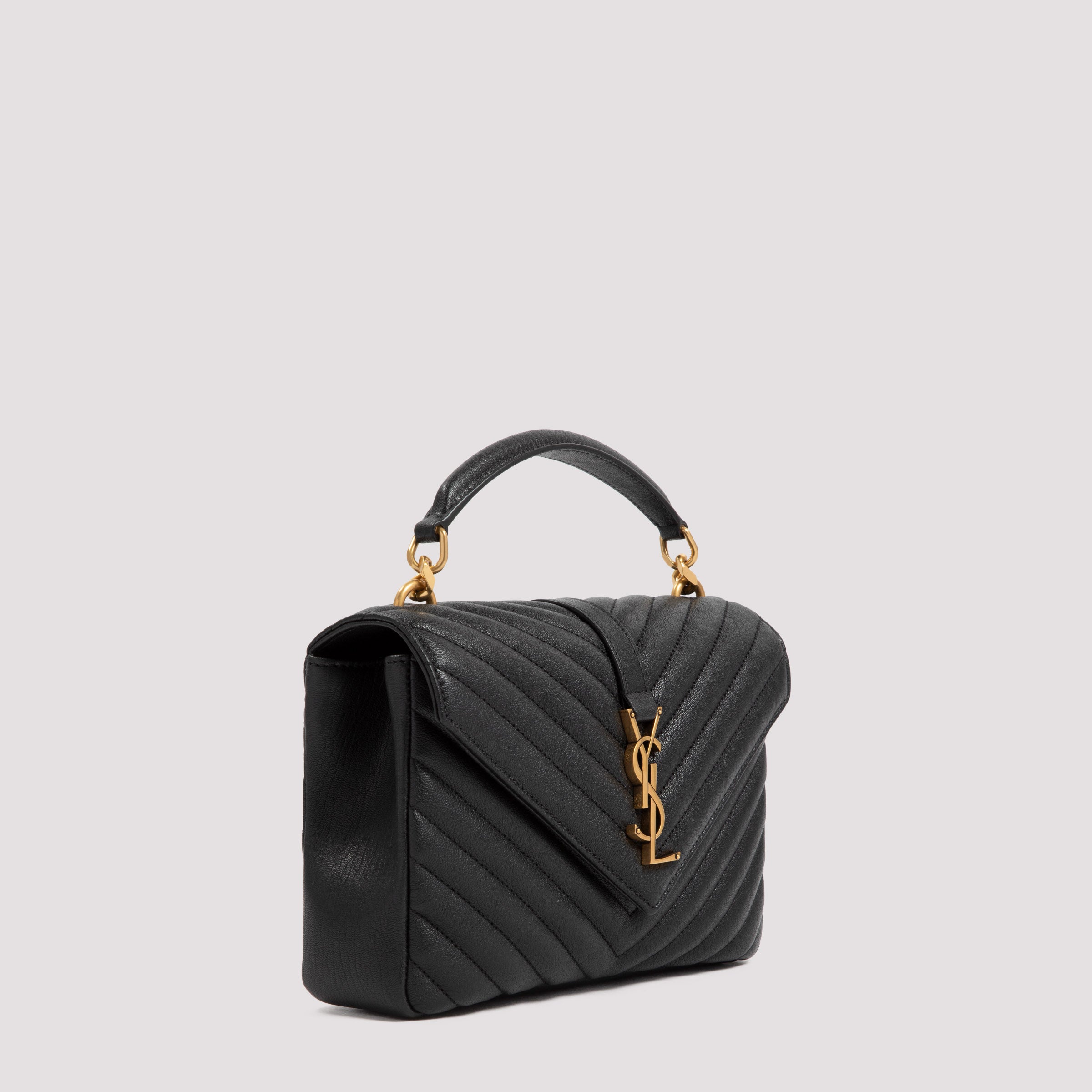 SAINT LAURENT College Handbag Mini in Matelassé Leather - FW25