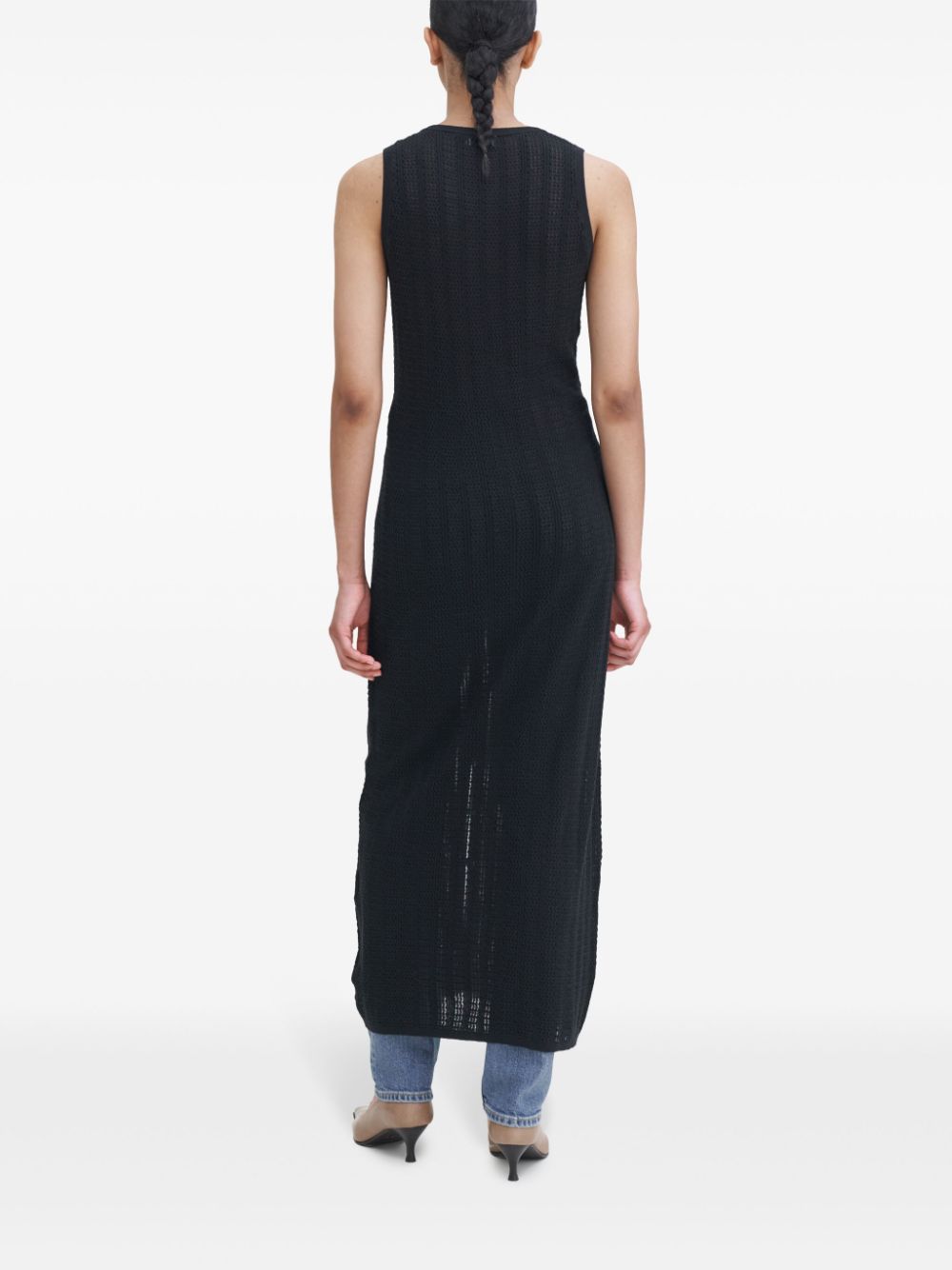 FILIPPA K Organic Cotton Midi Dress with Button Front