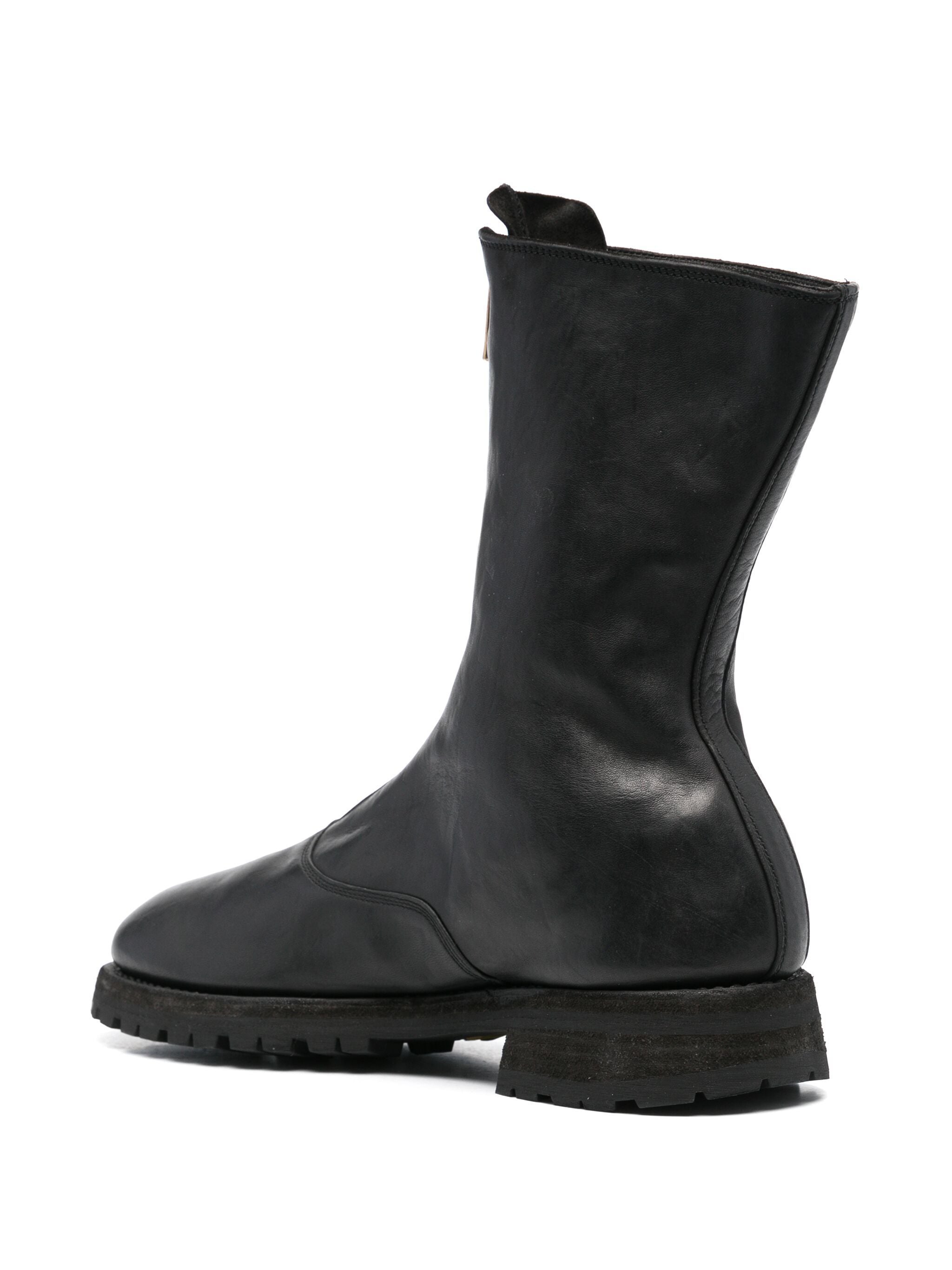 GUIDI Front Zip Army Boots for Men