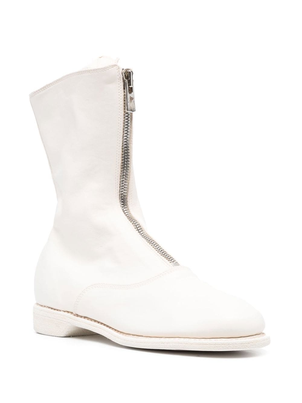 GUIDI Front Zip Leather Boots for Women