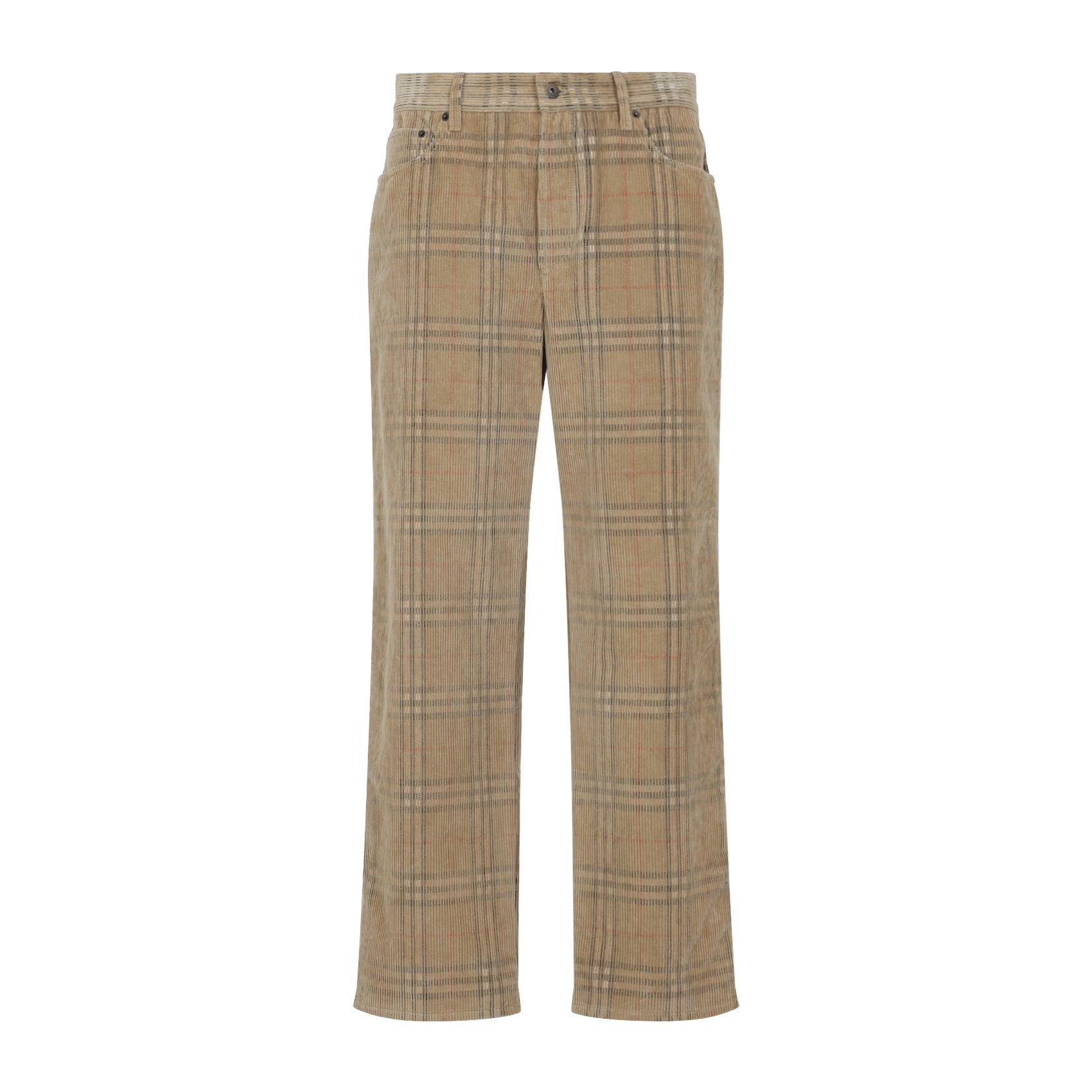 BURBERRY Fred Check Pants - Regular & Straight Leg