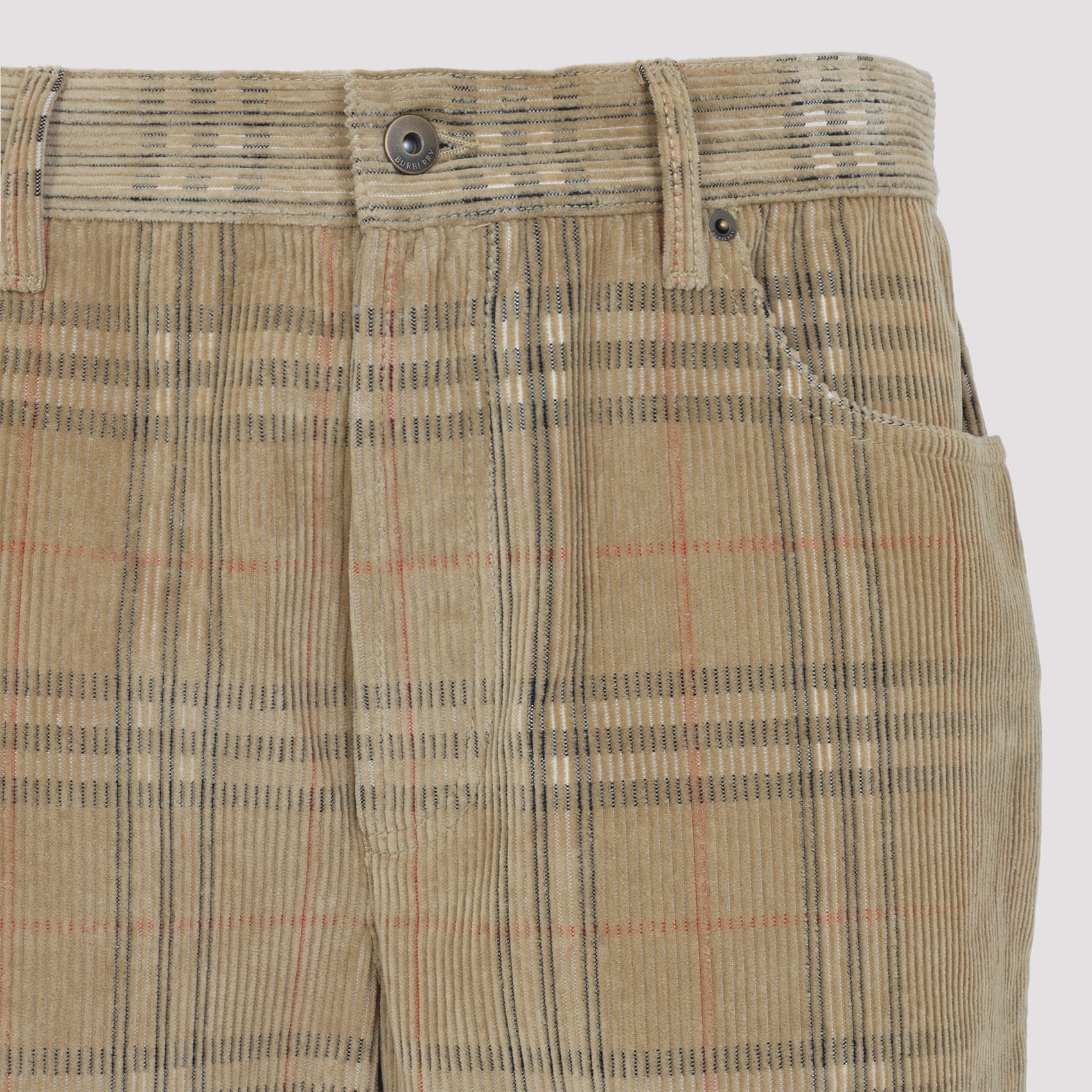 BURBERRY Fred Check Pants - Regular & Straight Leg