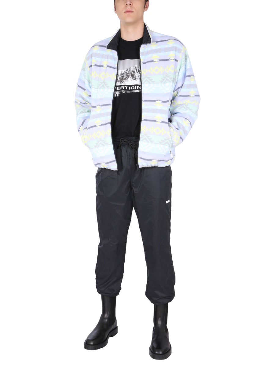 MSGM Fantastic Jacket with Front Zip Closure for Men