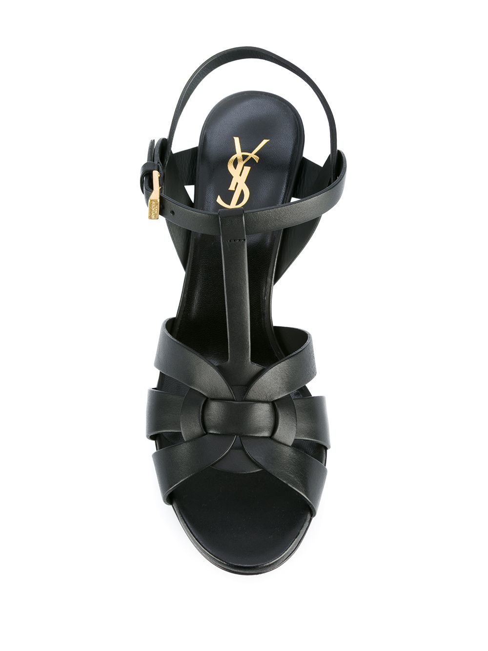 SAINT LAURENT Womens Leather Tribute Sandal
