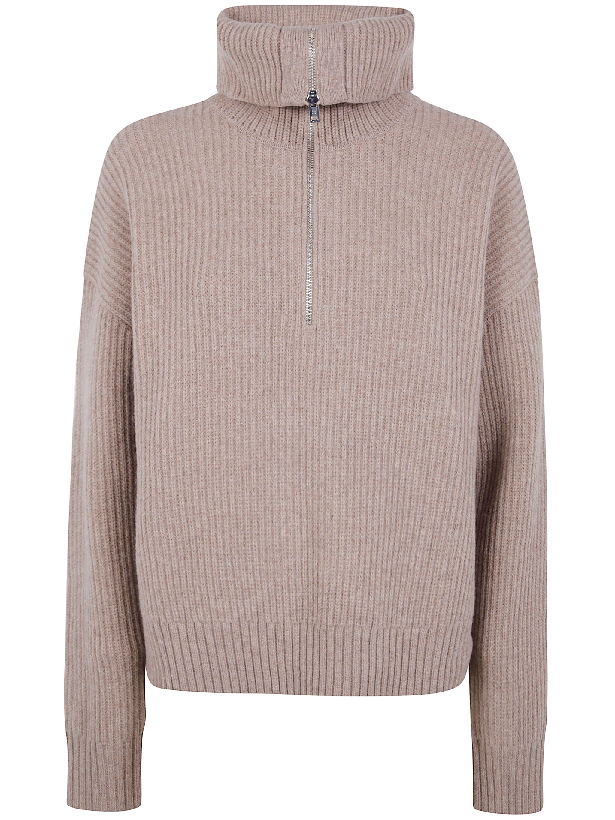 FILIPPA K Ribbed Wool Half Zip Sweater for Women