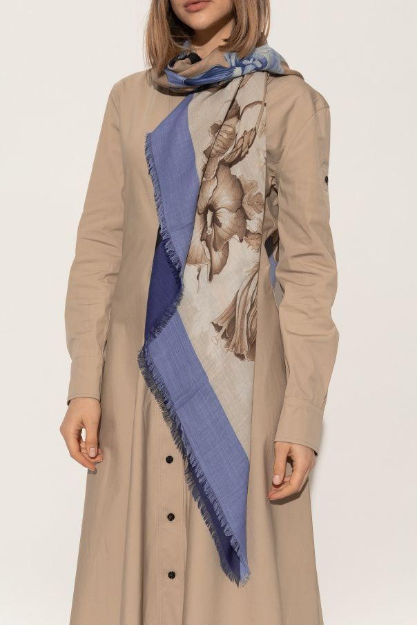 Ferragamo Chic Cashmere Floral Scarf