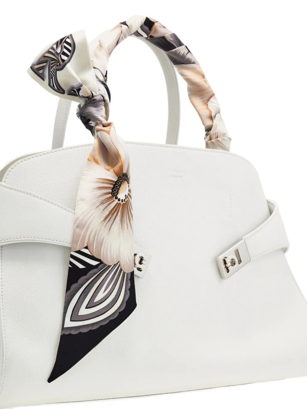 Ferragamo Mini Silk Bandeau Scarf