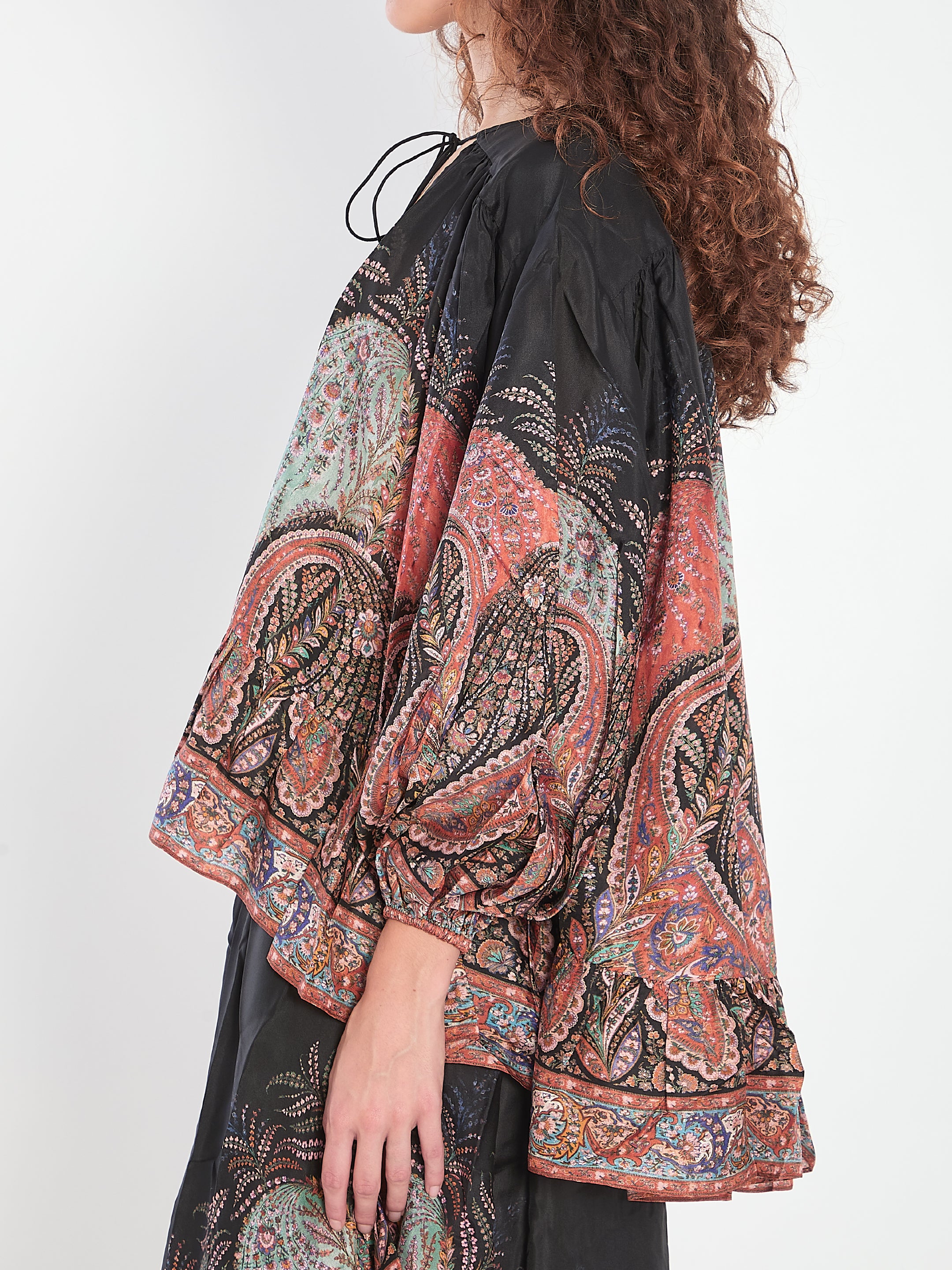 ZIMMERMANN Rhiannon Printed Silk Blouse