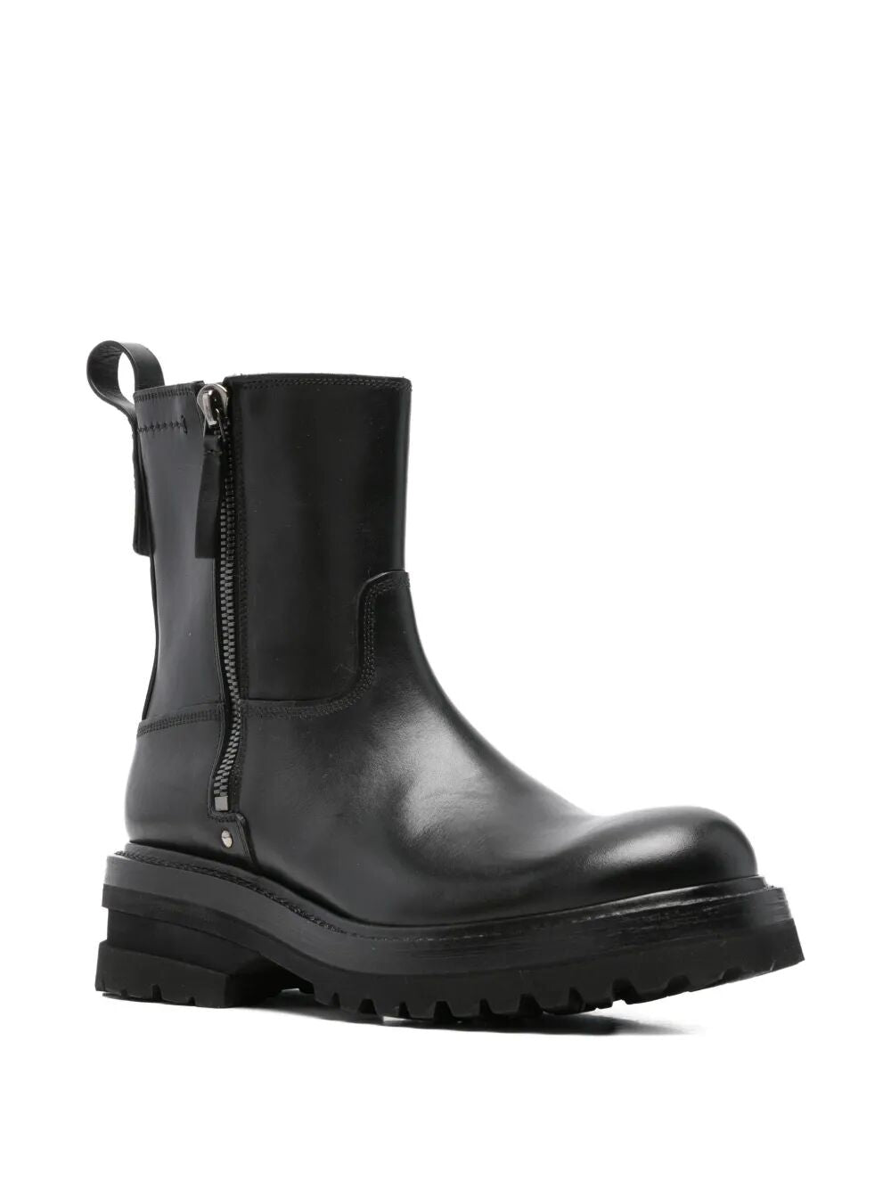 PREMIATA Men's Leather Ankle Boots with Zip