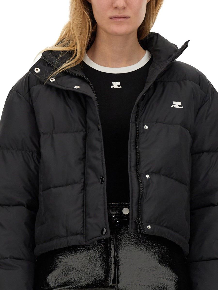 COURREGÈS Stylish Down Jacket with Logo - Size S