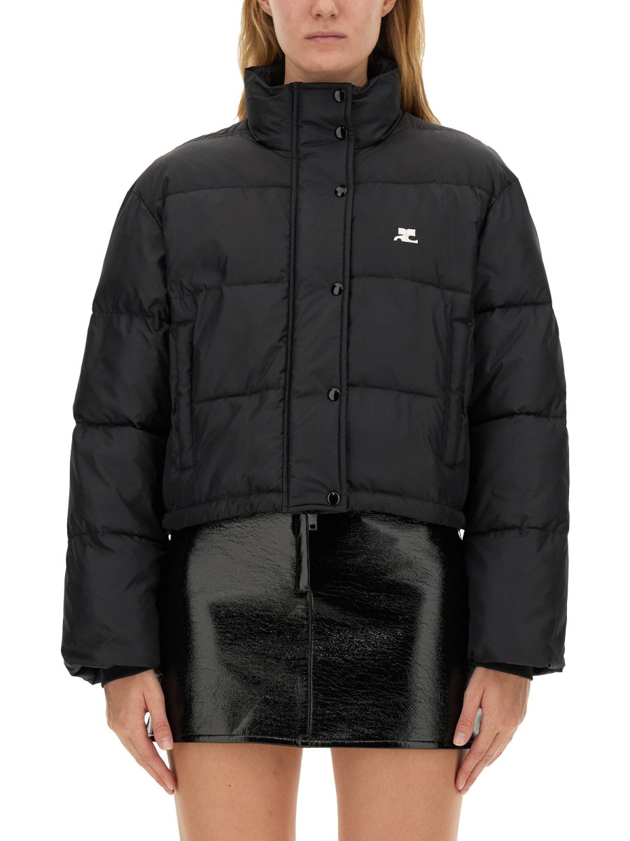COURREGÈS Stylish Down Jacket with Logo - Size S