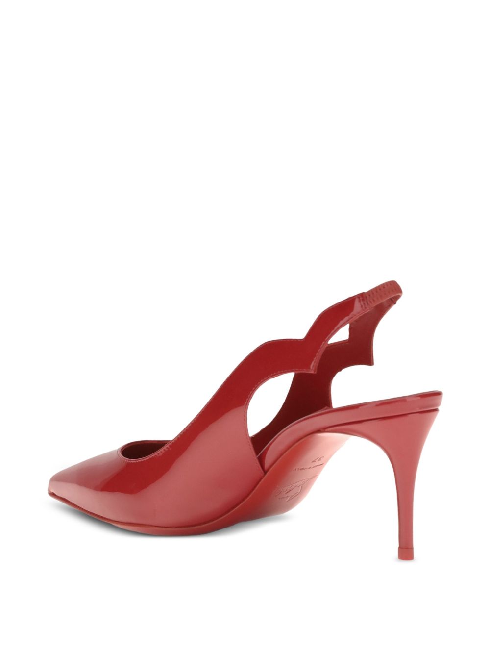 CHRISTIAN LOUBOUTIN Stiletto Heels with Slingback and Cutout Detail