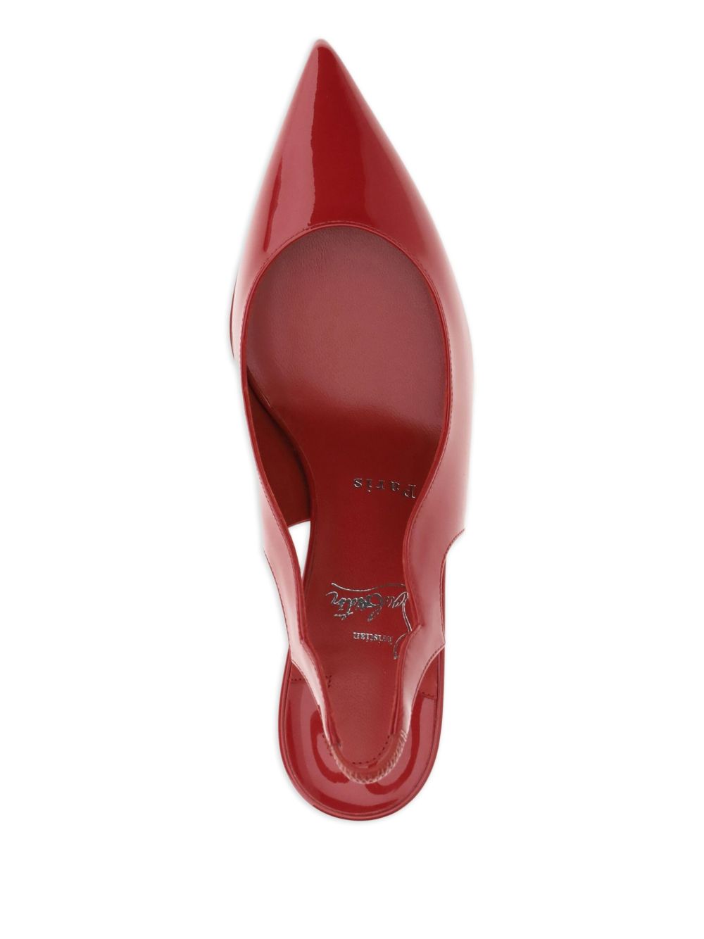 CHRISTIAN LOUBOUTIN Stiletto Heels with Slingback and Cutout Detail