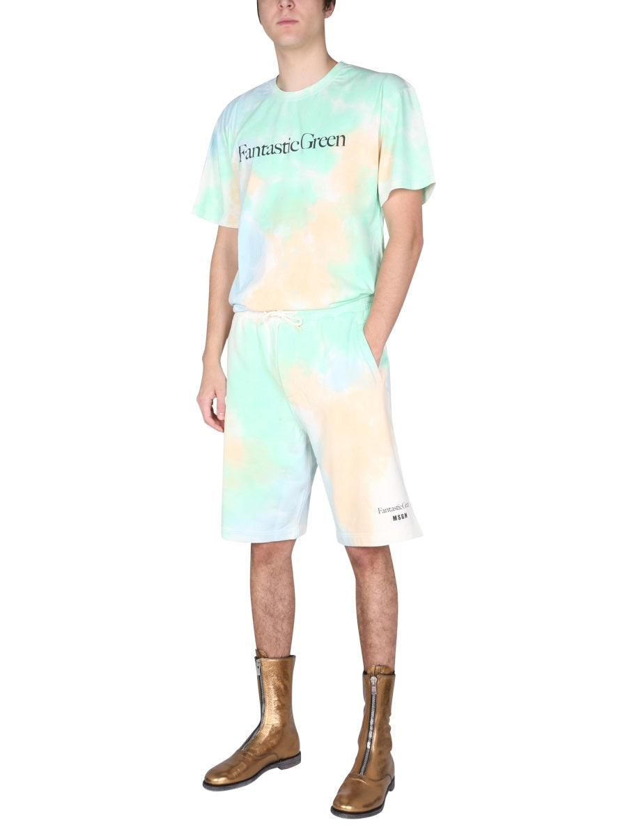 MSGM Fantastic Crew Neck Mini T-Shirt for Men