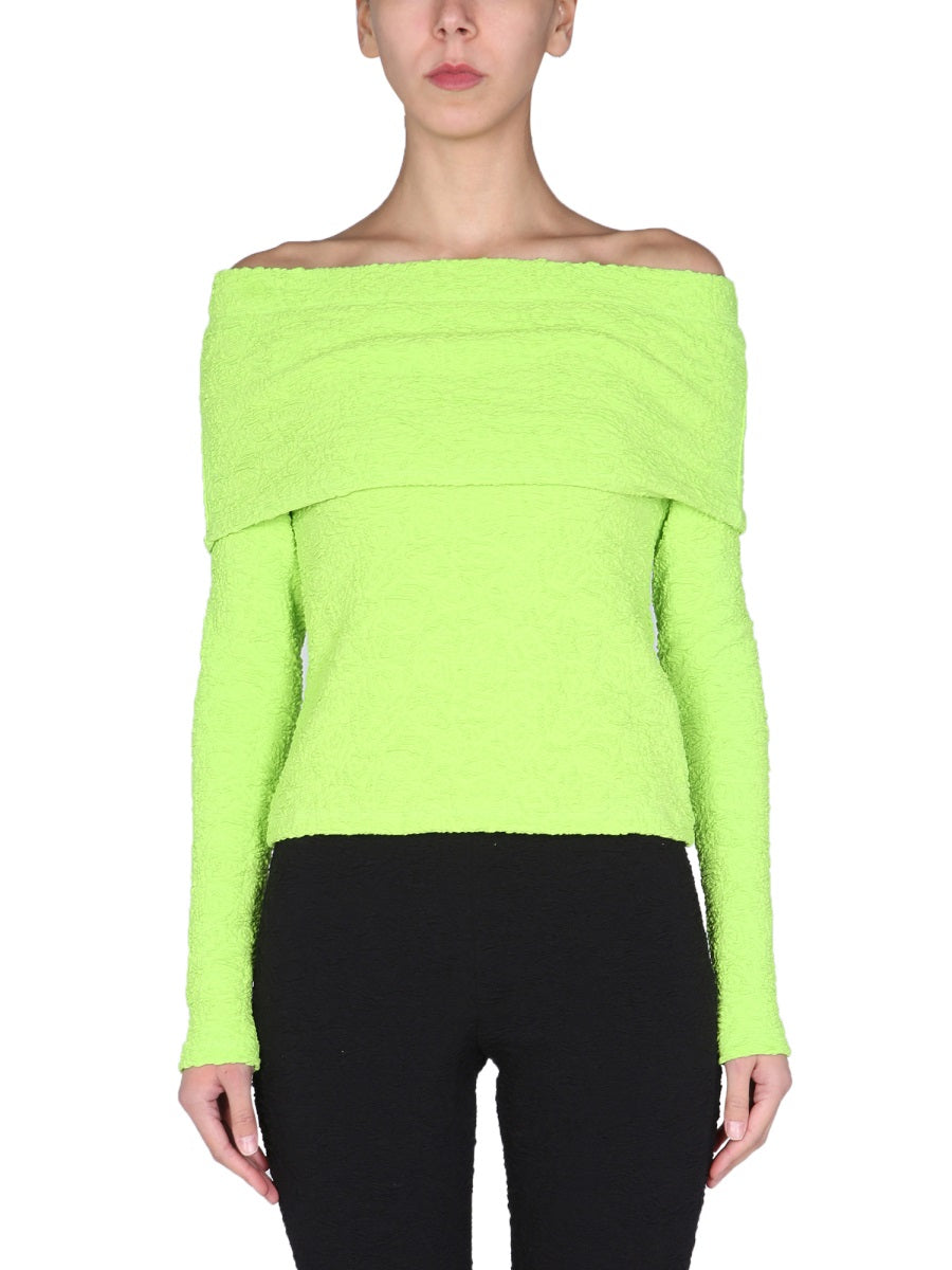 MSGM Boat Neck Mini Top