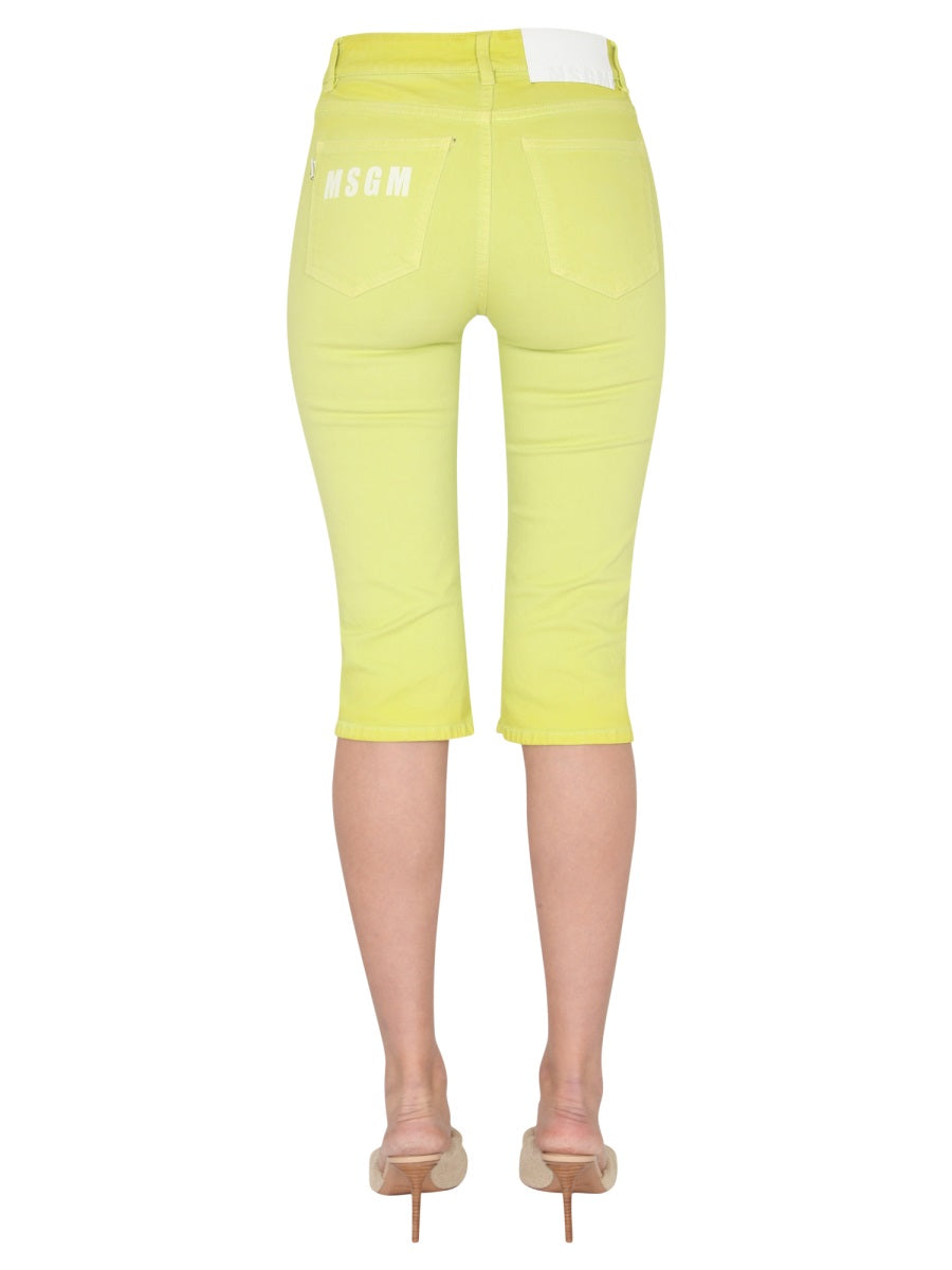 MSGM Slim Fit Mini Jeans